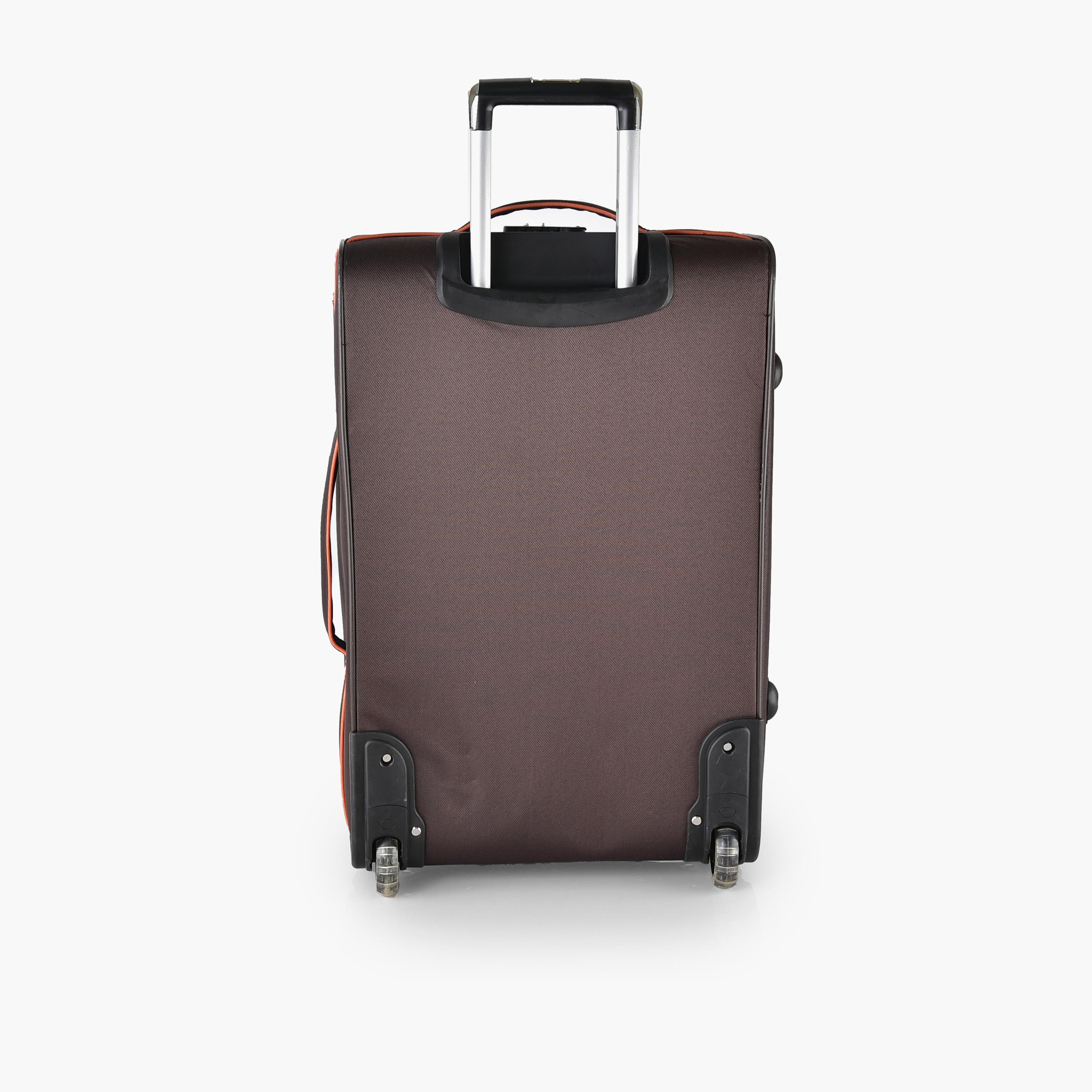New Travel Set of 4 Polyester Soft Sided 2-Wheeler Inline Trolley Bag with Combination Lock-travel-luggagesandbags-luggage-image-9