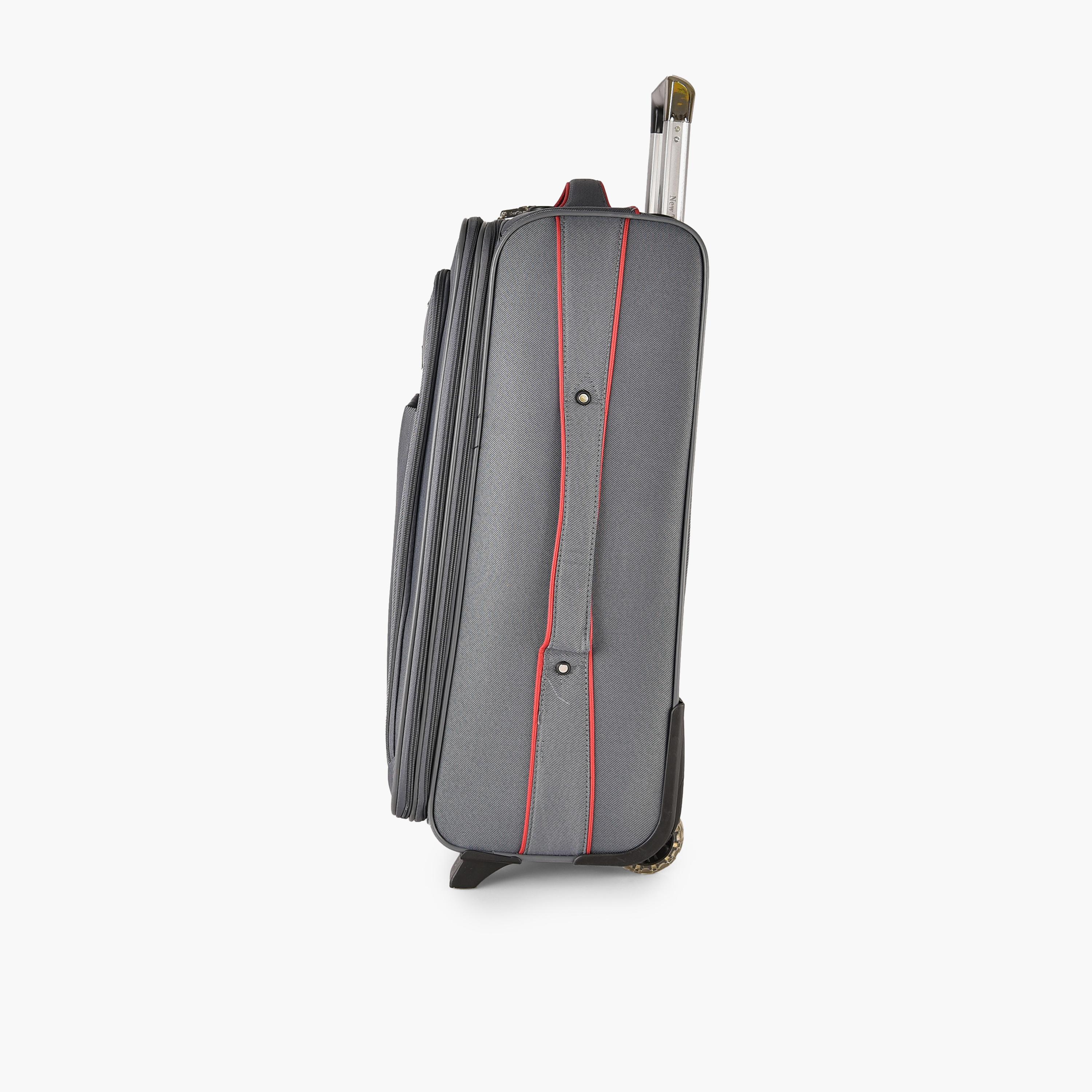 New Travel Set of 4 Polyester Soft Sided 2-Wheeler Inline Trolley Bag with Combination Lock-travel-luggagesandbags-luggage-image-10