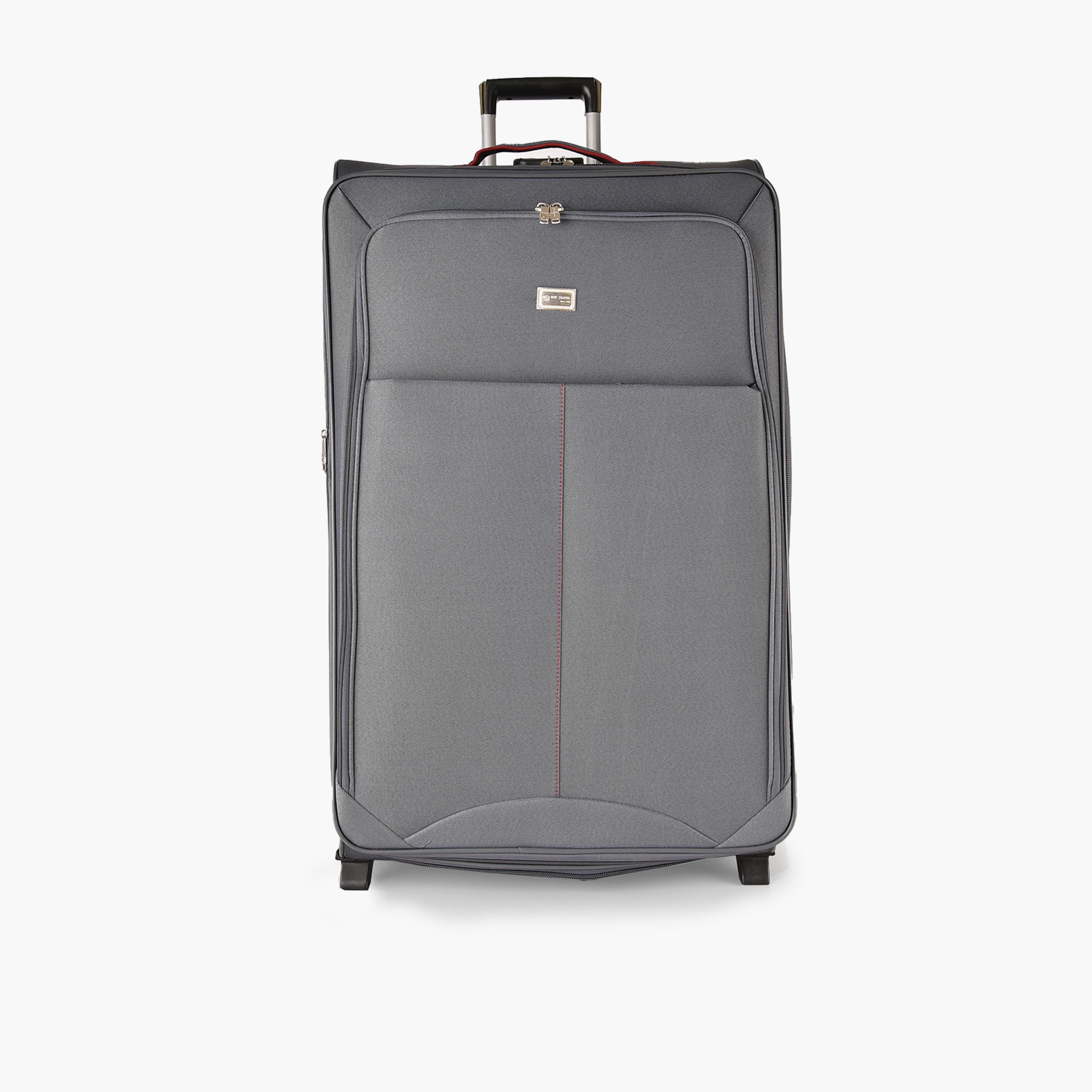 New Travel Set of 4 Polyester Soft Sided 2-Wheeler Inline Trolley Bag with Combination Lock-travel-luggagesandbags-luggage-image-4