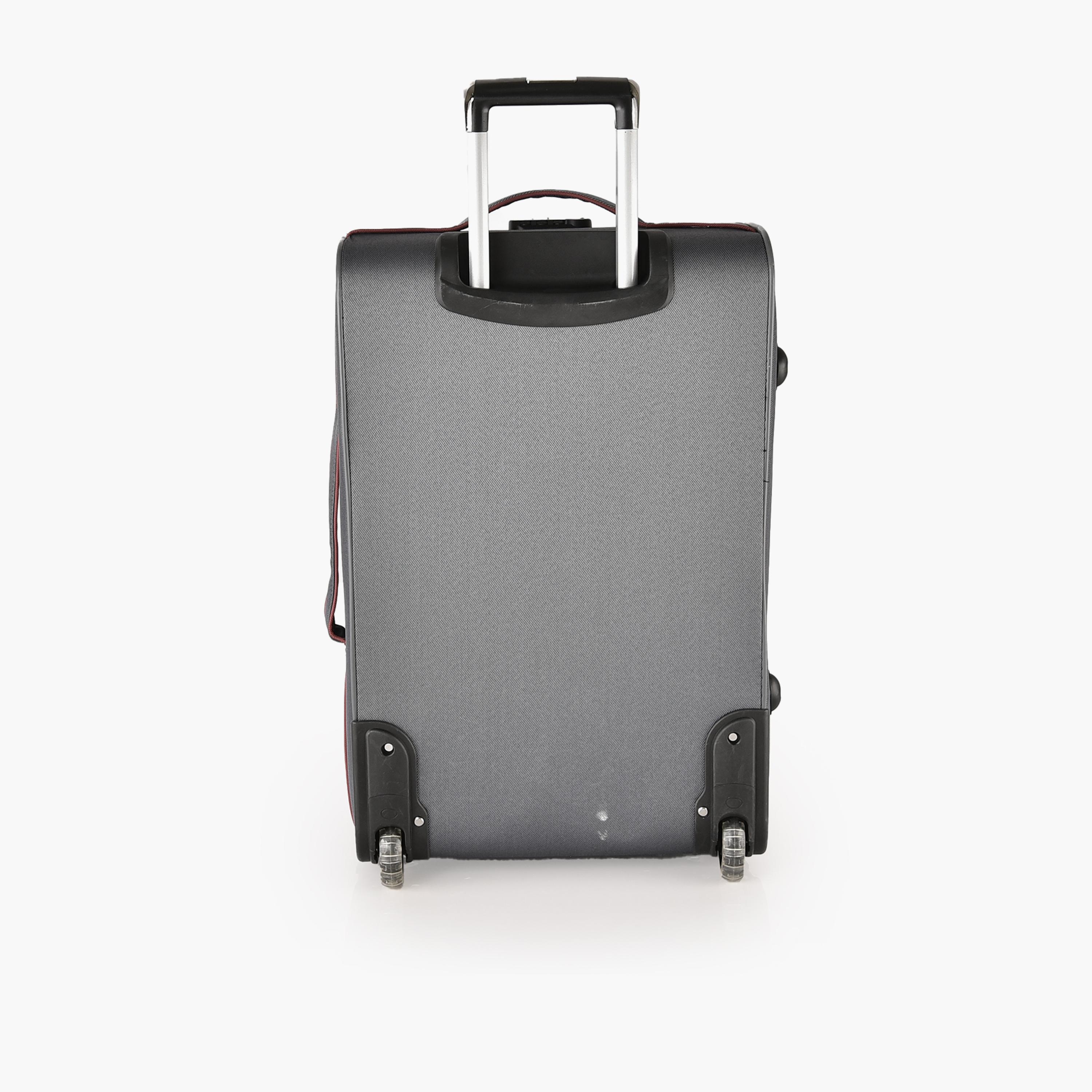 New Travel Set of 4 Polyester Soft Sided 2-Wheeler Inline Trolley Bag with Combination Lock-travel-luggagesandbags-luggage-image-9