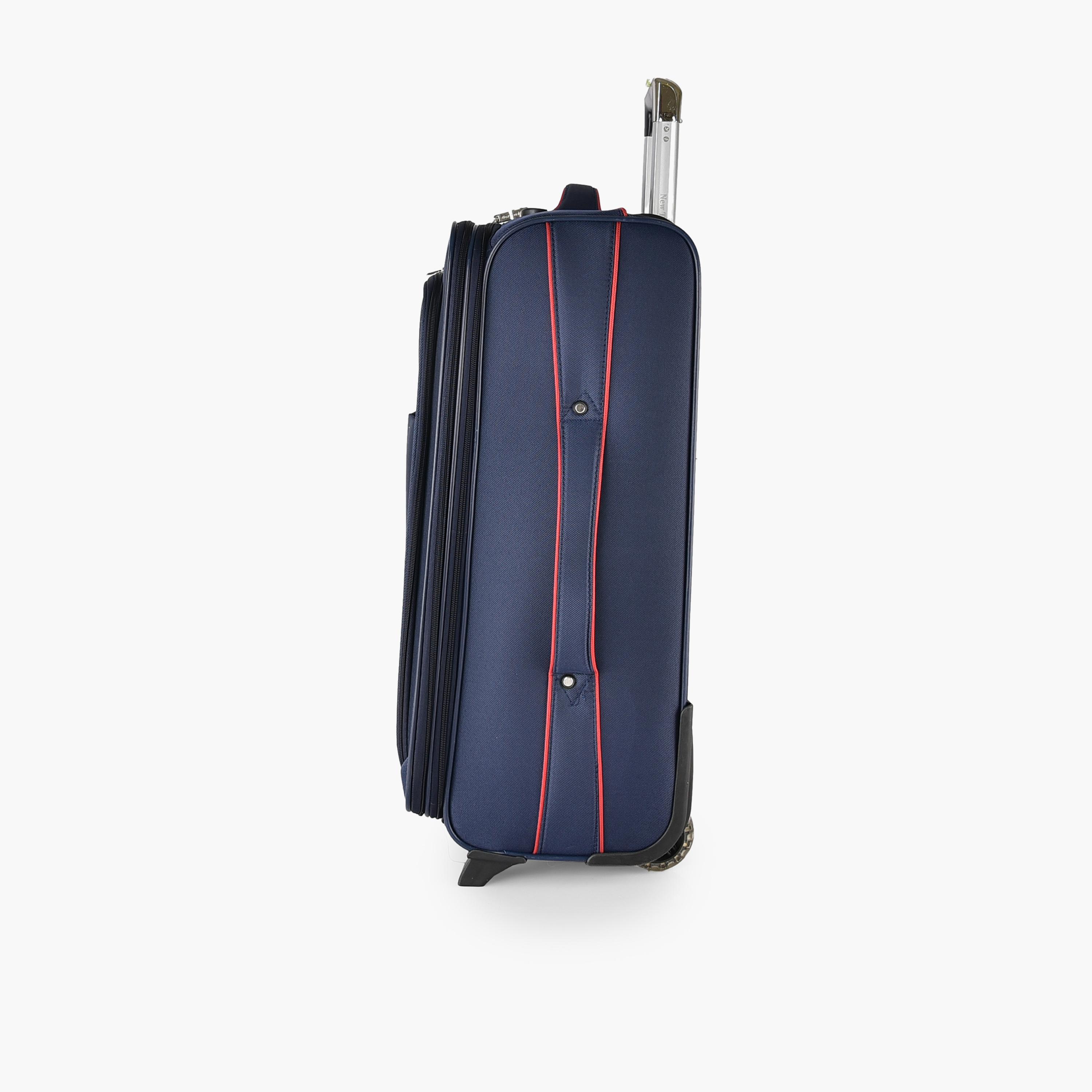 New Travel Set of 4 Polyester Soft Sided 2-Wheeler Inline Trolley Bag with Combination Lock-travel-luggagesandbags-luggage-image-10