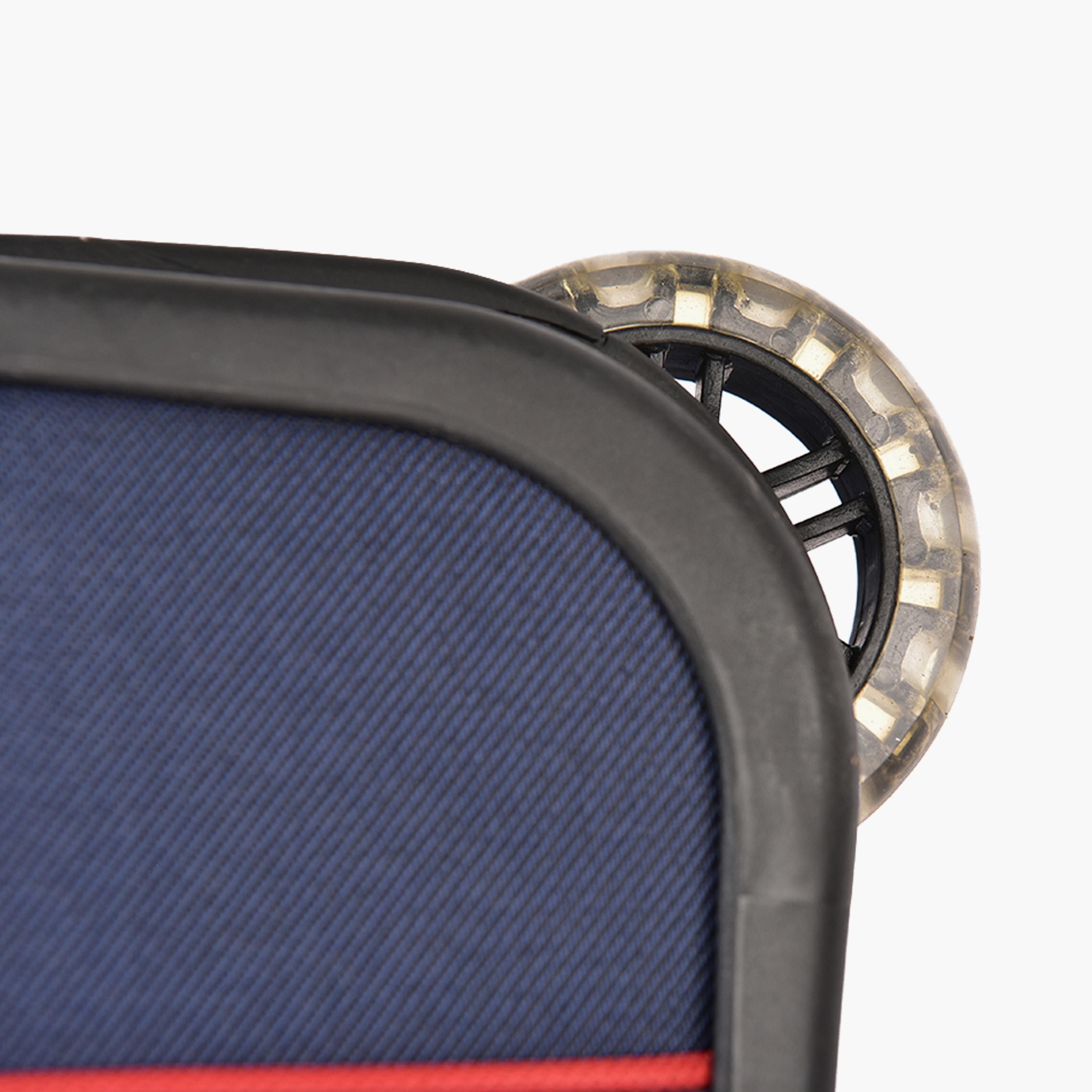 New Travel Set of 4 Polyester Soft Sided 2-Wheeler Inline Trolley Bag with Combination Lock-travel-luggagesandbags-luggage-image-12