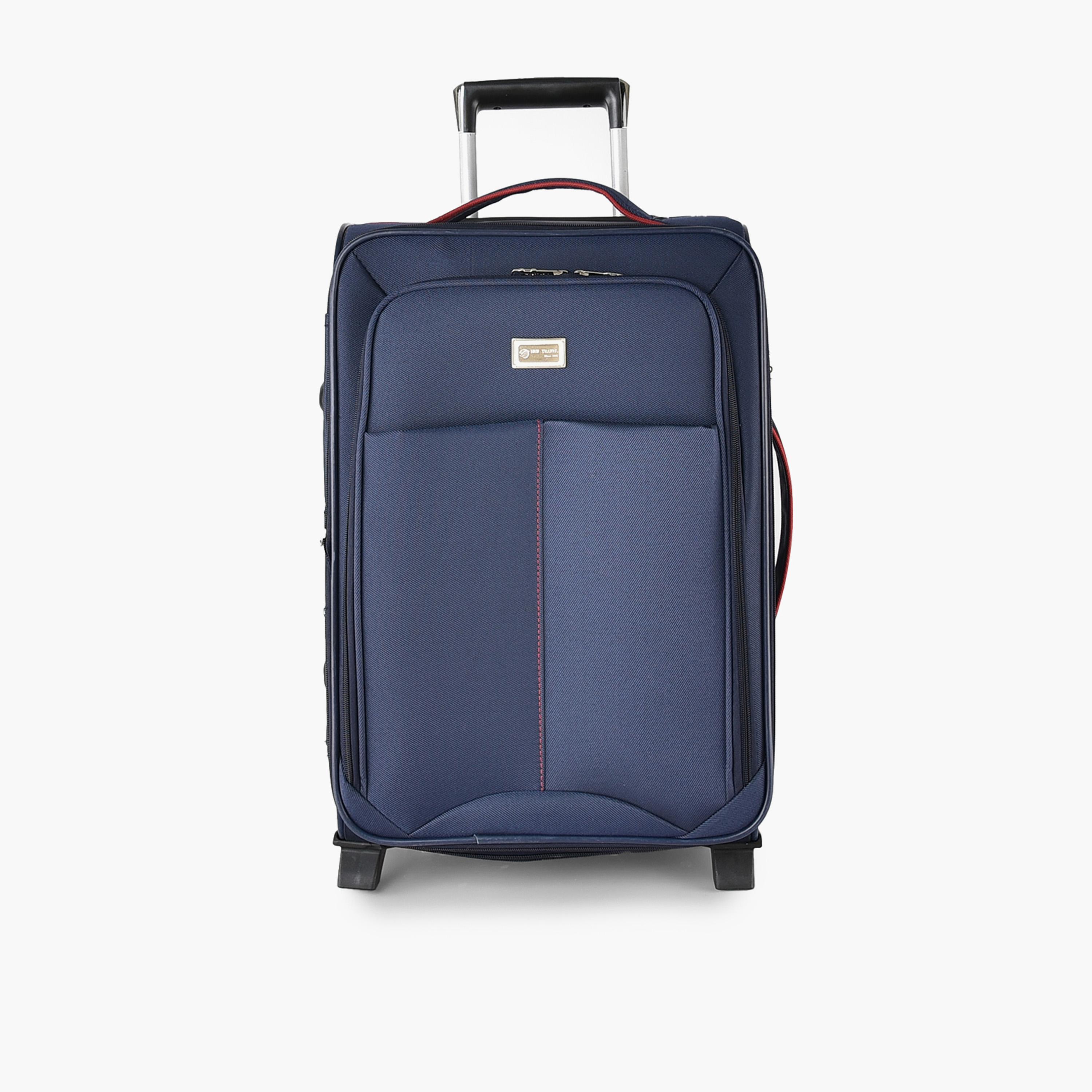 New Travel Set of 4 Polyester Soft Sided 2-Wheeler Inline Trolley Bag with Combination Lock-travel-luggagesandbags-luggage-image-6