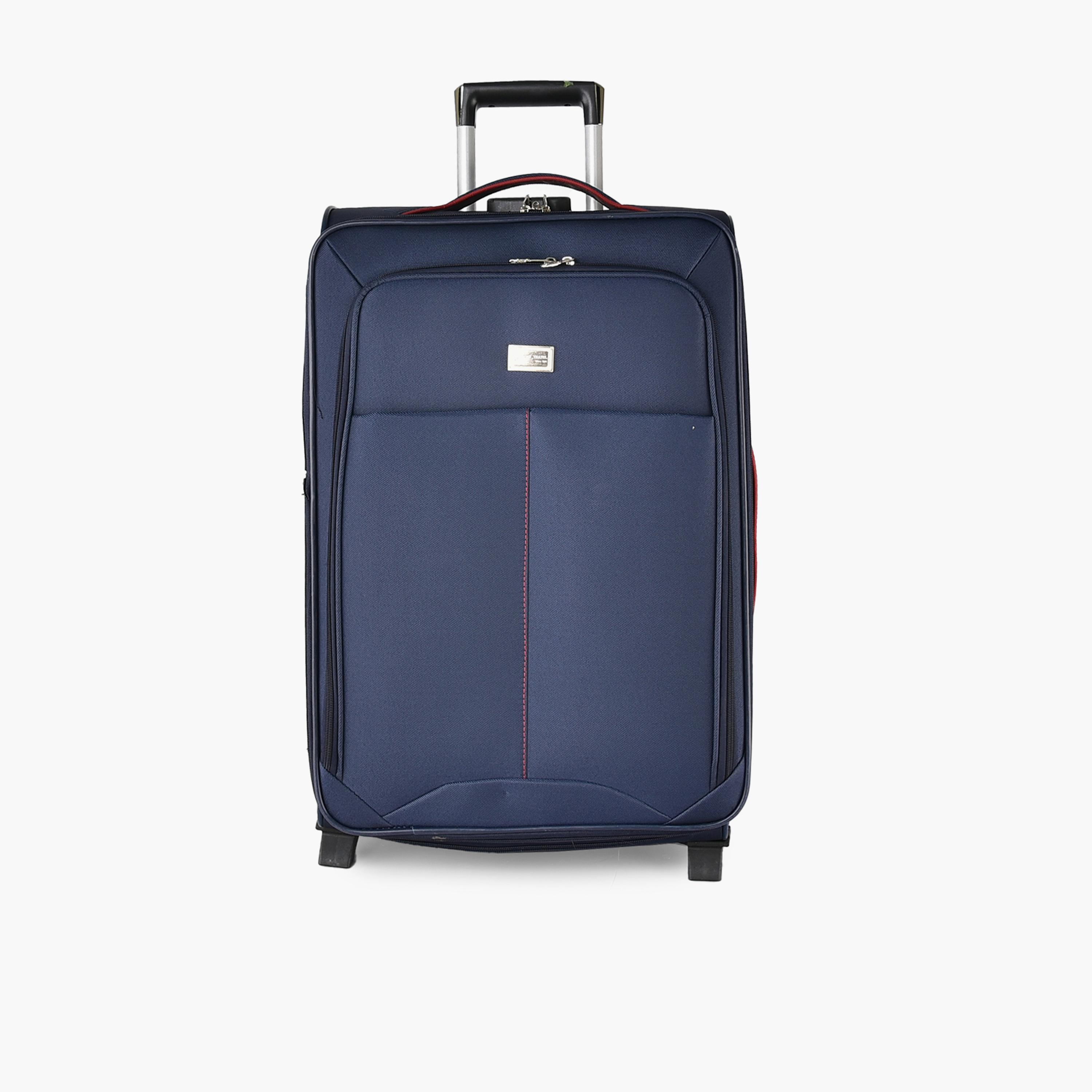 New Travel Set of 4 Polyester Soft Sided 2-Wheeler Inline Trolley Bag with Combination Lock-travel-luggagesandbags-luggage-image-7