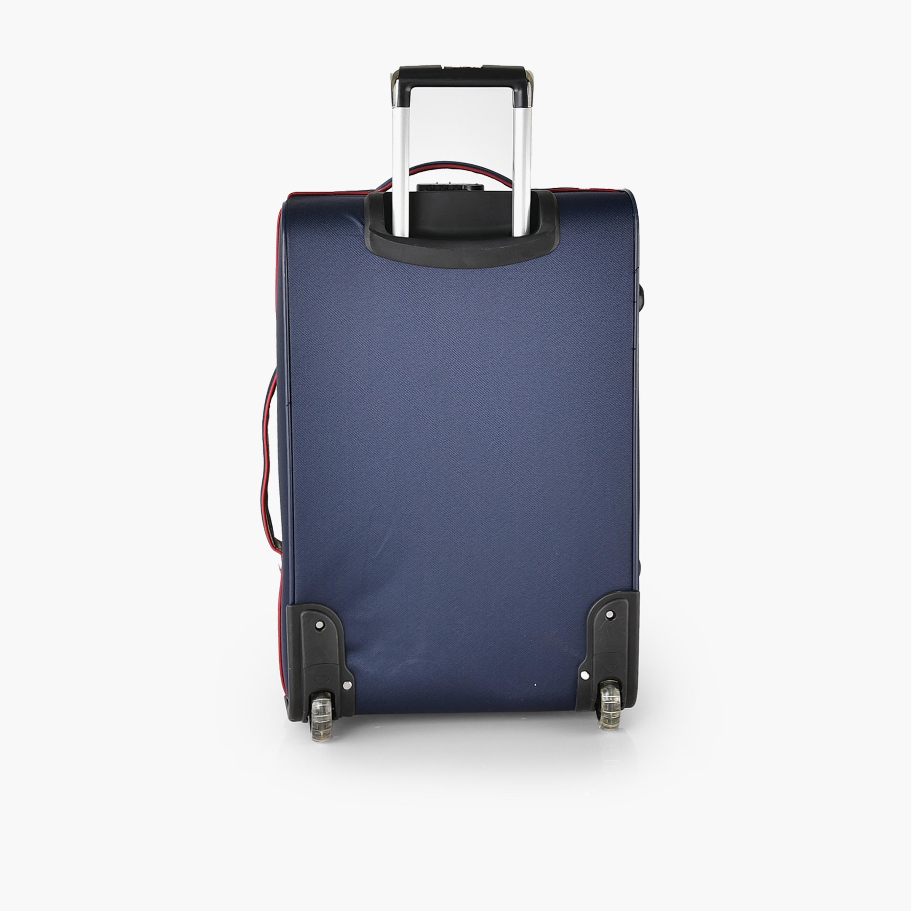 New Travel Set of 4 Polyester Soft Sided 2-Wheeler Inline Trolley Bag with Combination Lock-travel-luggagesandbags-luggage-image-9