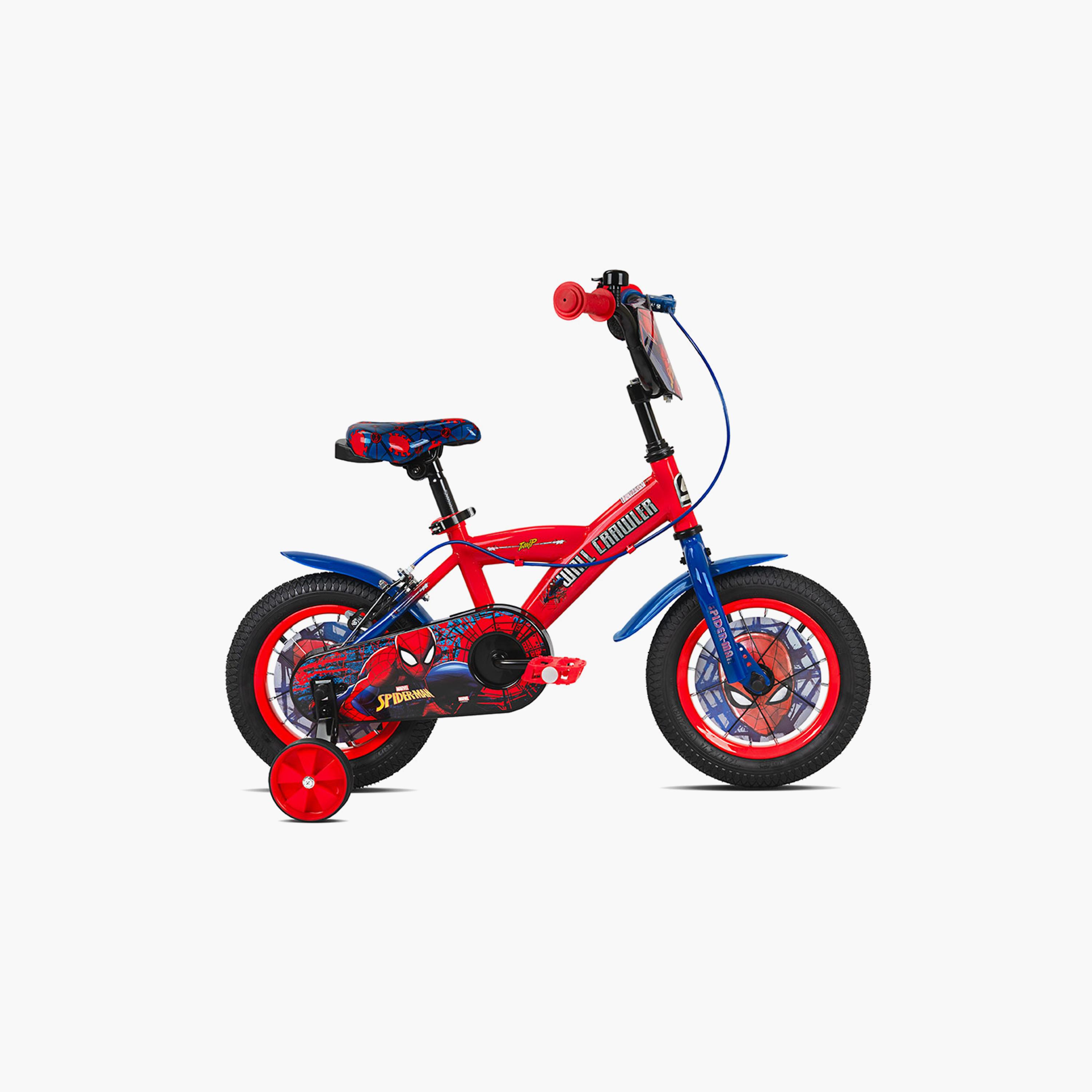 دراجة للأطفال "مارفل سبايدرمان" مع عجلات تدريب - 12 بوصة من سبارتان-toys-outdoor-bikesandrideons-bikes-image-3