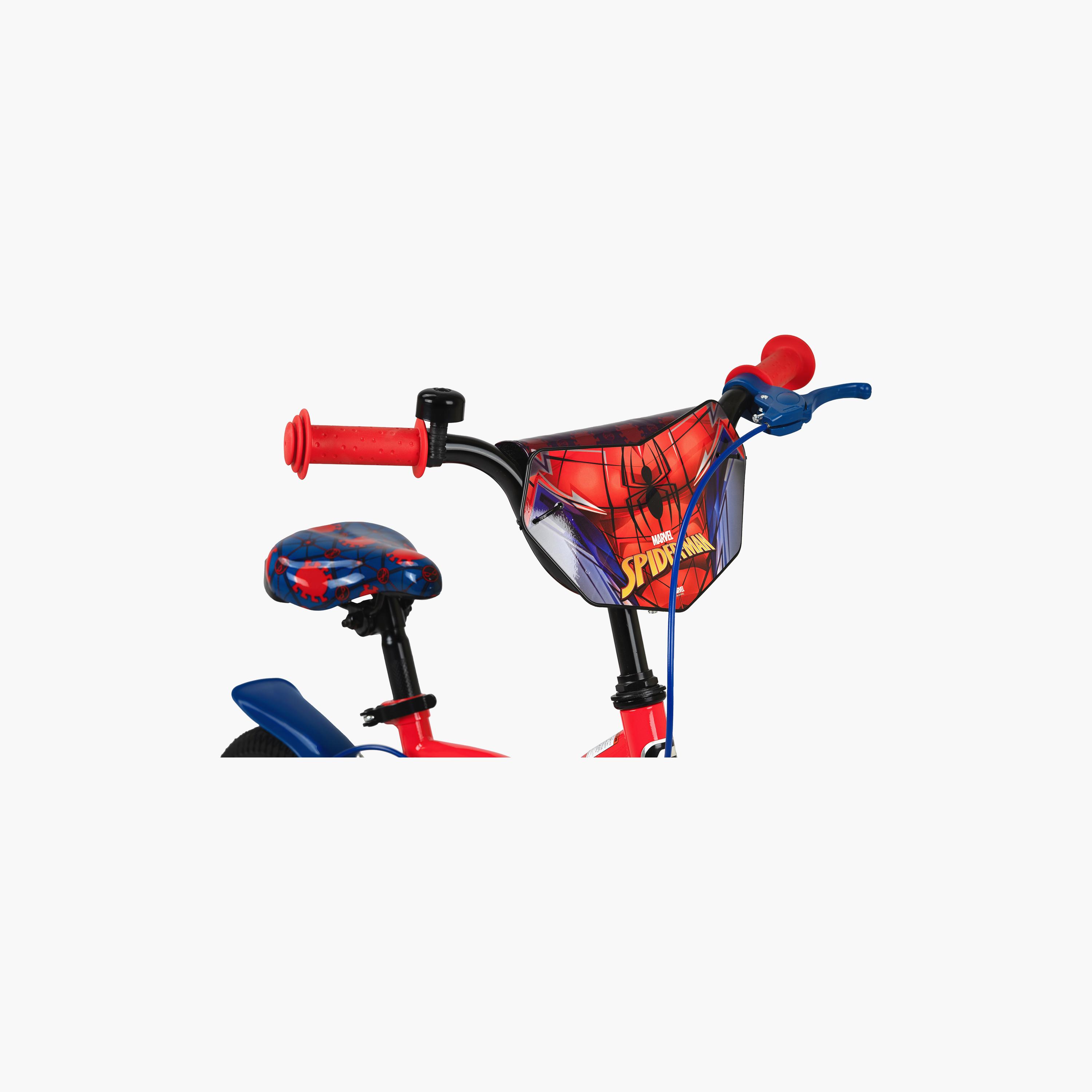 دراجة للأطفال "مارفل سبايدرمان" مع عجلات تدريب - 12 بوصة من سبارتان-toys-outdoor-bikesandrideons-bikes-image-2