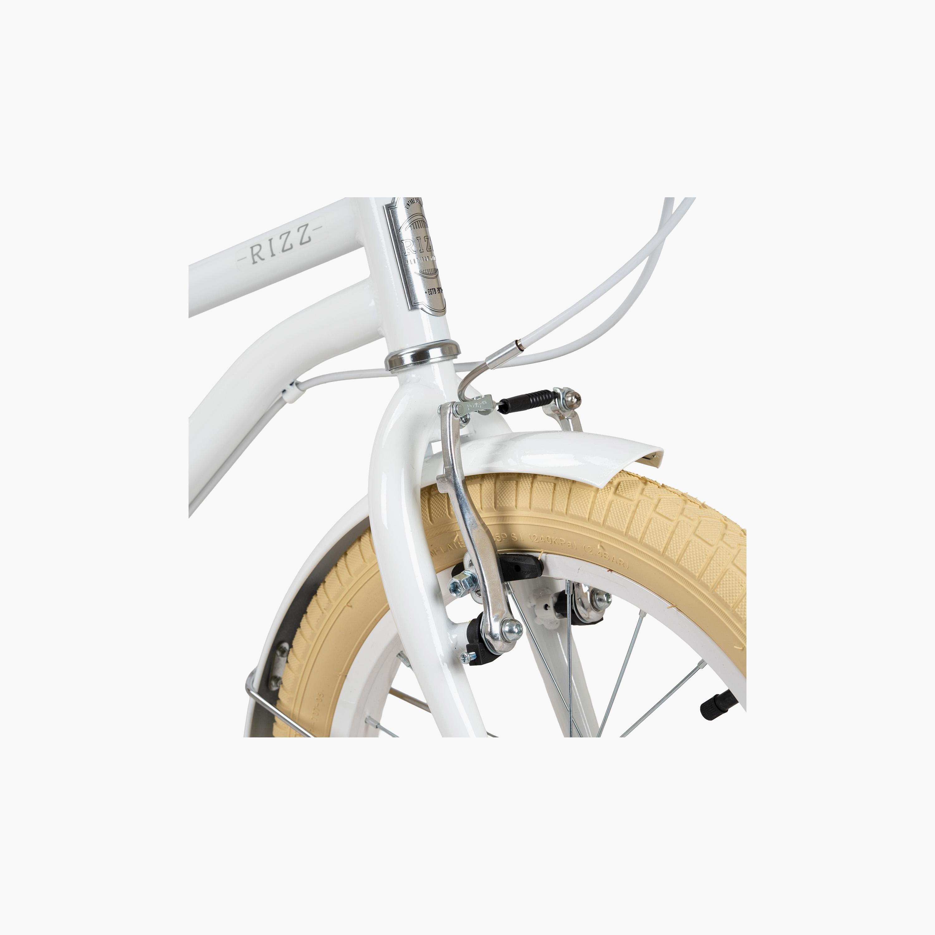 Rizz Platinum Junior Bicycle with Basket & Training Wheels - 14 Inch - Gray Gloss-toys-outdoor-bikesandrideons-bikes-image-9