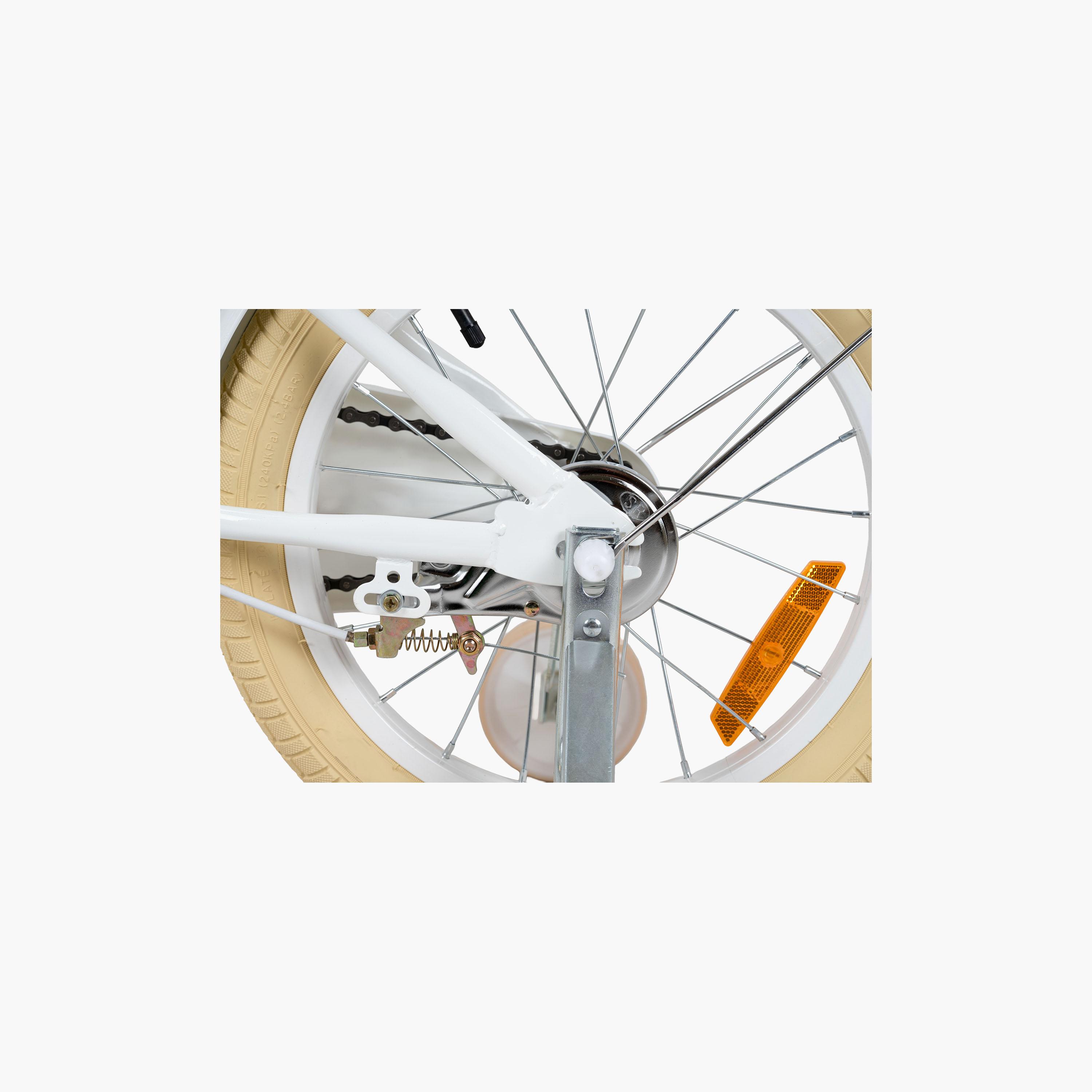 Rizz Platinum Junior Bicycle with Basket & Training Wheels - 18 Inch - Gray Gloss-toys-outdoor-bikesandrideons-bikes-image-9