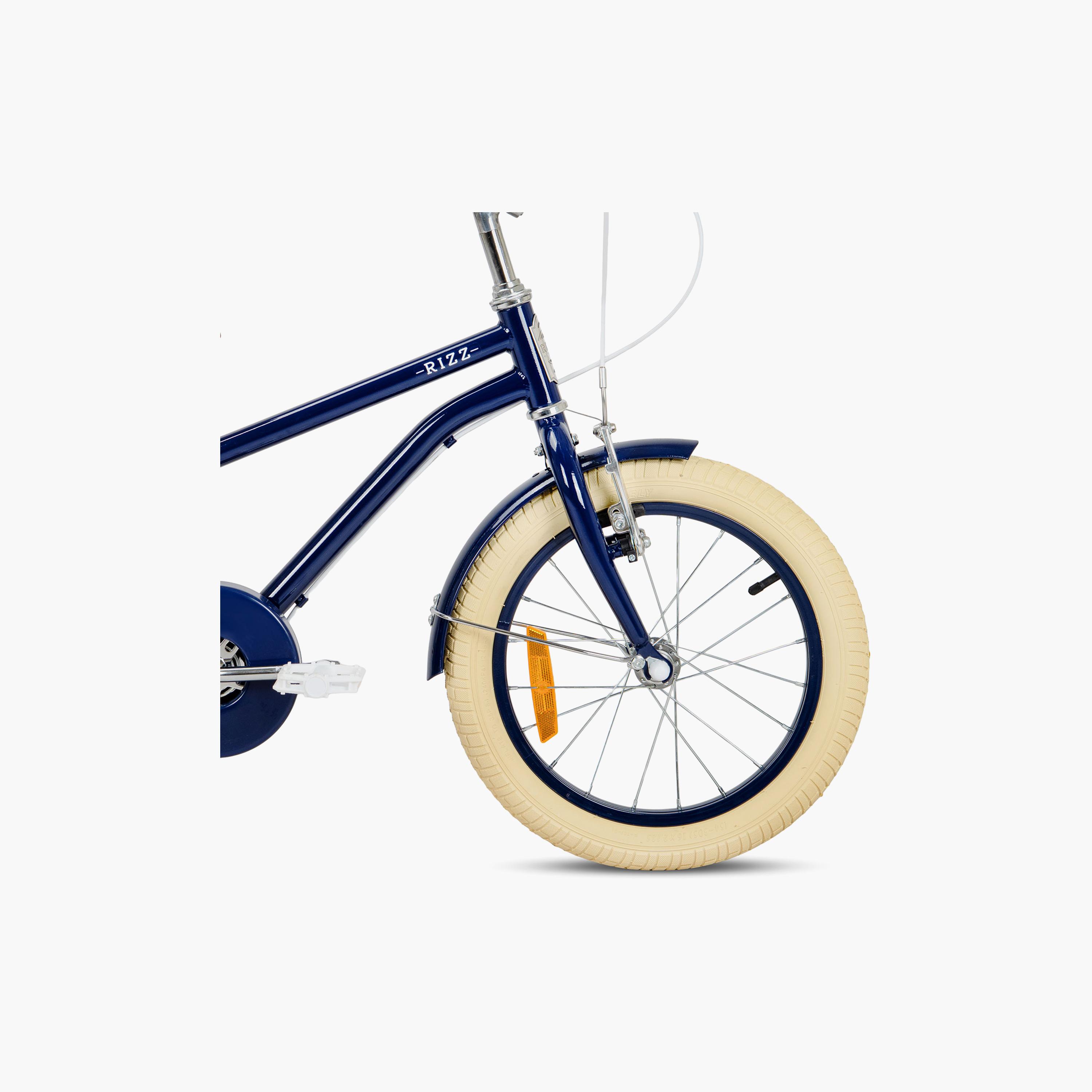 Rizz Platinum Junior Bicycle with Training Wheels - 14 Inch - Navy Gloss-toys-outdoor-bikesandrideons-bikes-image-3