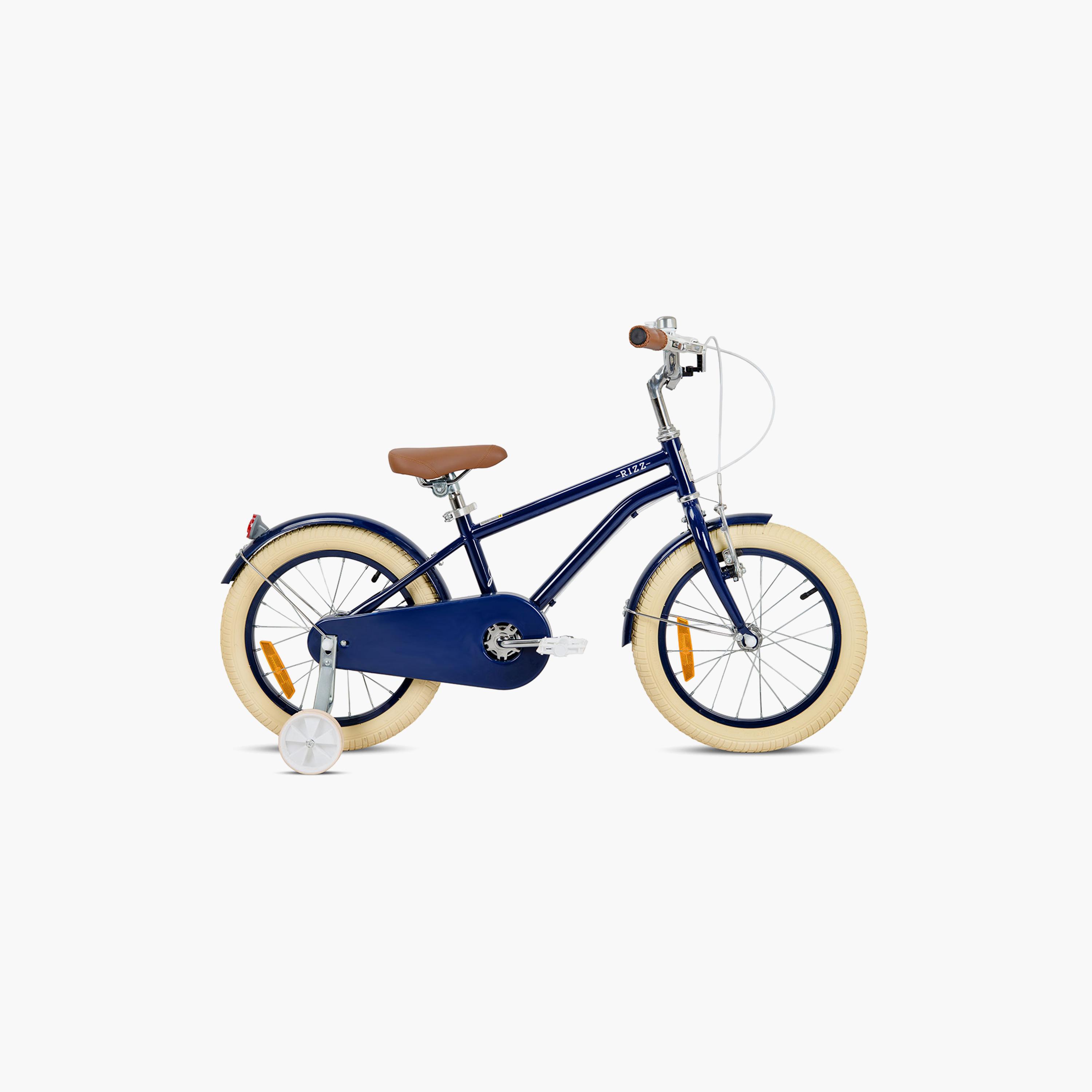 Rizz Platinum Junior Bicycle with Training Wheels - 14 Inch - Navy Gloss-toys-outdoor-bikesandrideons-bikes-image-4