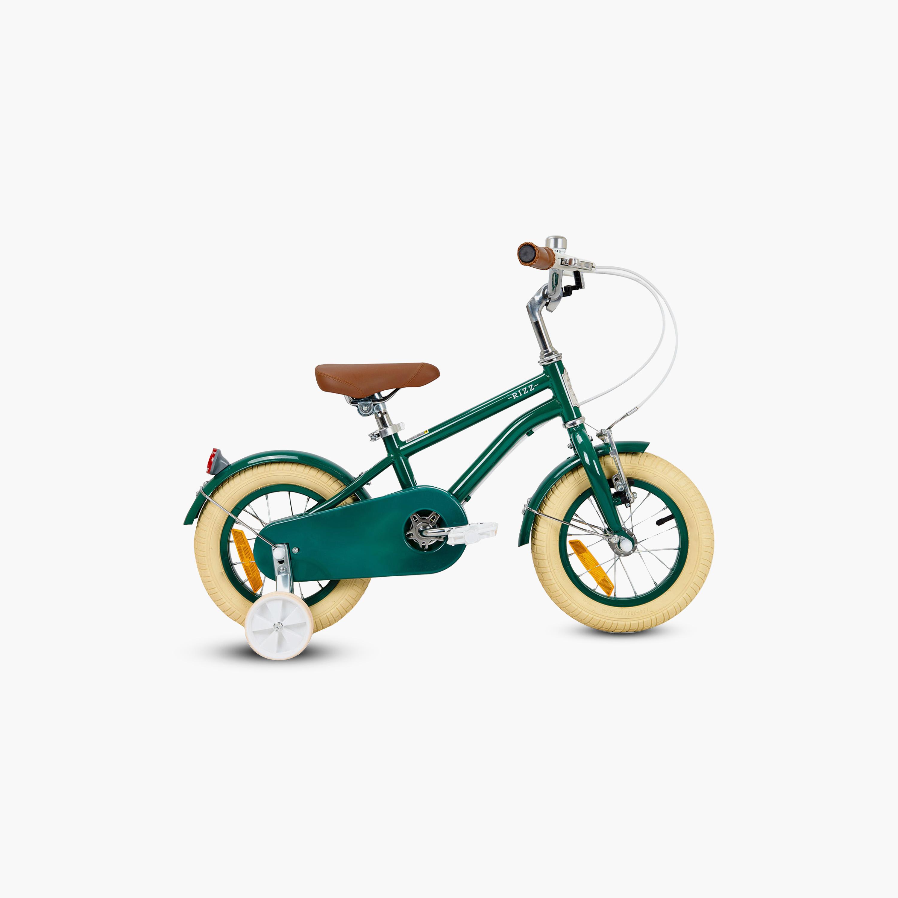 Rizz Platinum Junior Bicycle with Training Wheels - 12 Inch - Green Gloss-toys-outdoor-bikesandrideons-bikes-image-4