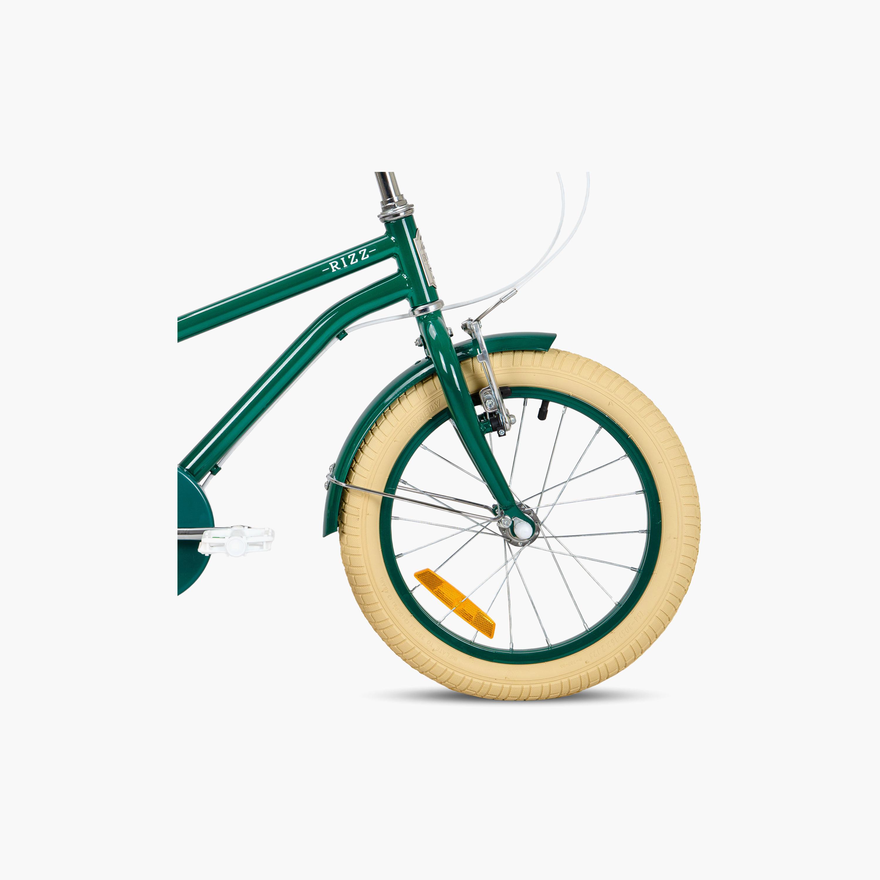دراجة ريز بلاتينيوم جونيور للأطفال مع عجلات تدريب - 14 بوصة - أخضر لامع-toys-outdoor-bikesandrideons-bikes-image-3