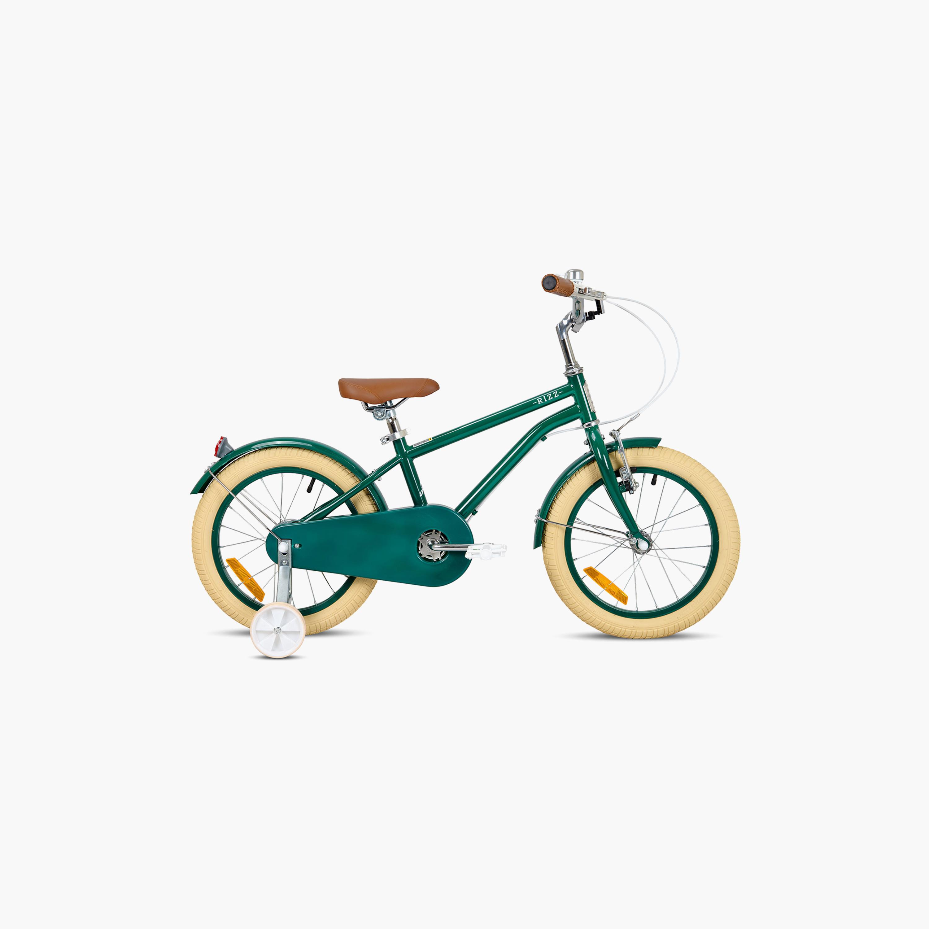 دراجة ريز بلاتينيوم جونيور للأطفال مع عجلات تدريب - 14 بوصة - أخضر لامع-toys-outdoor-bikesandrideons-bikes-image-4