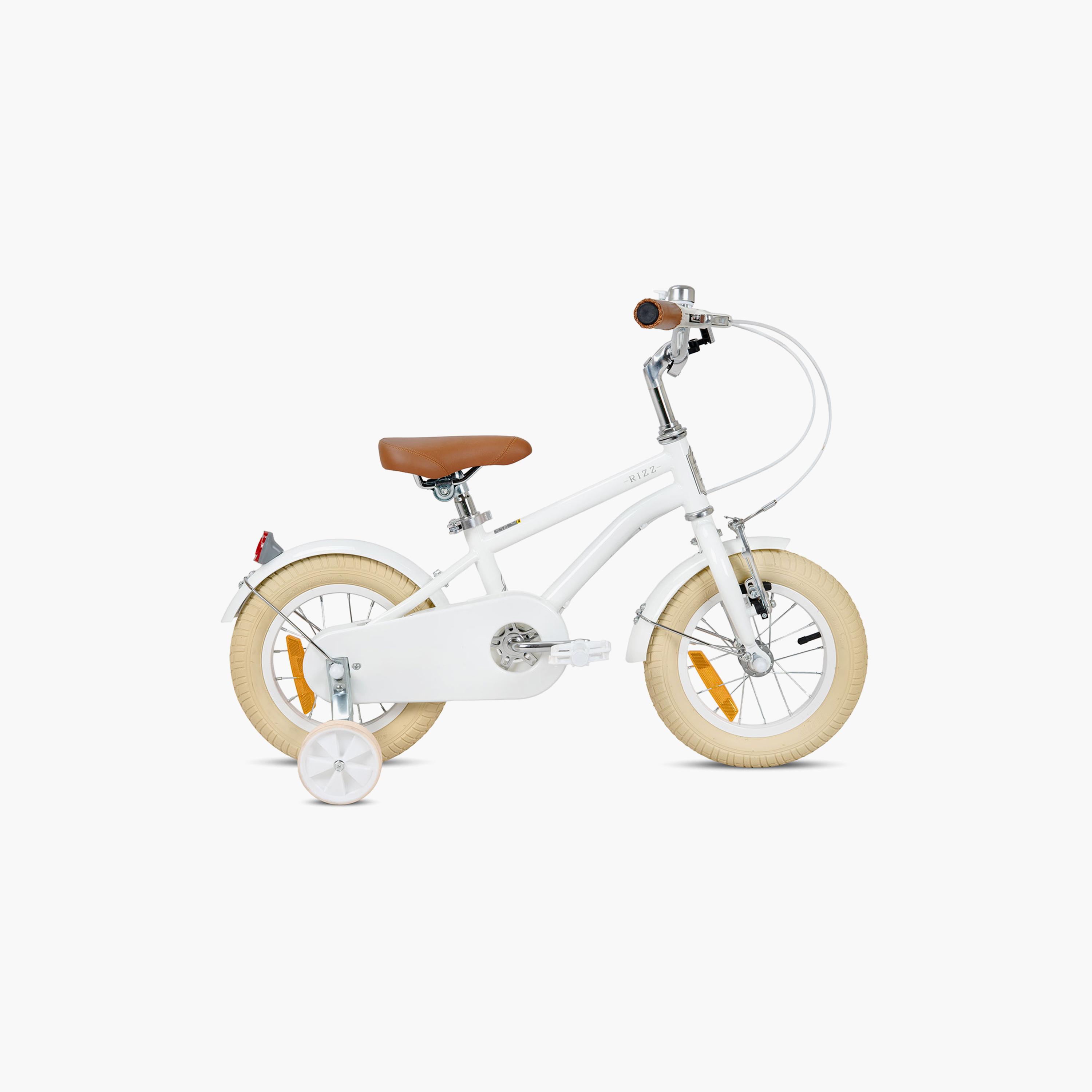 دراجة ريز بلاتينيوم جونيور للأطفال مع عجلات تدريب - 12 بوصة - أبيض لامع-toys-outdoor-bikesandrideons-bikes-image-7