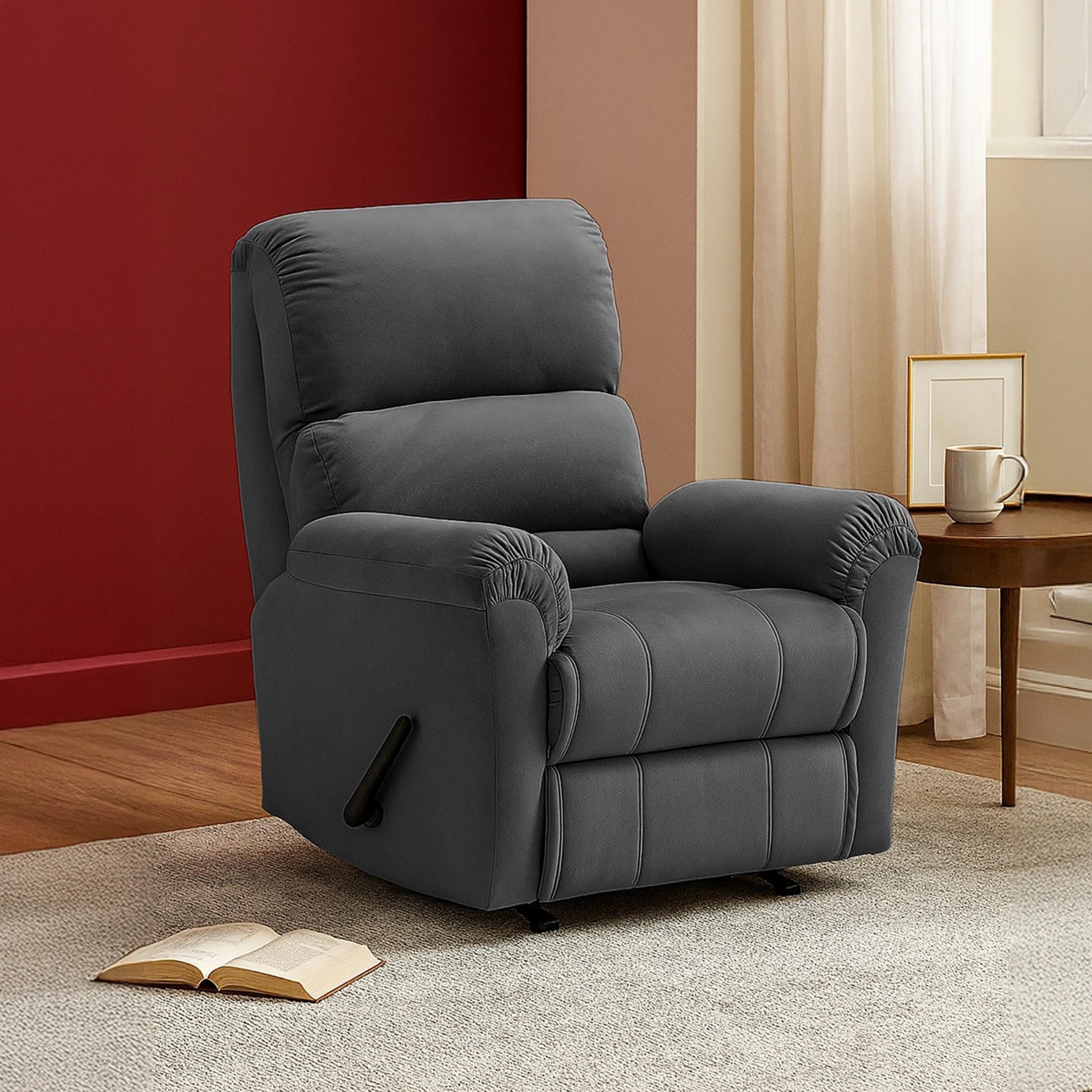 Classic Velvet Recliner Chair-furniture-sofaandseating-recliners-image-1
