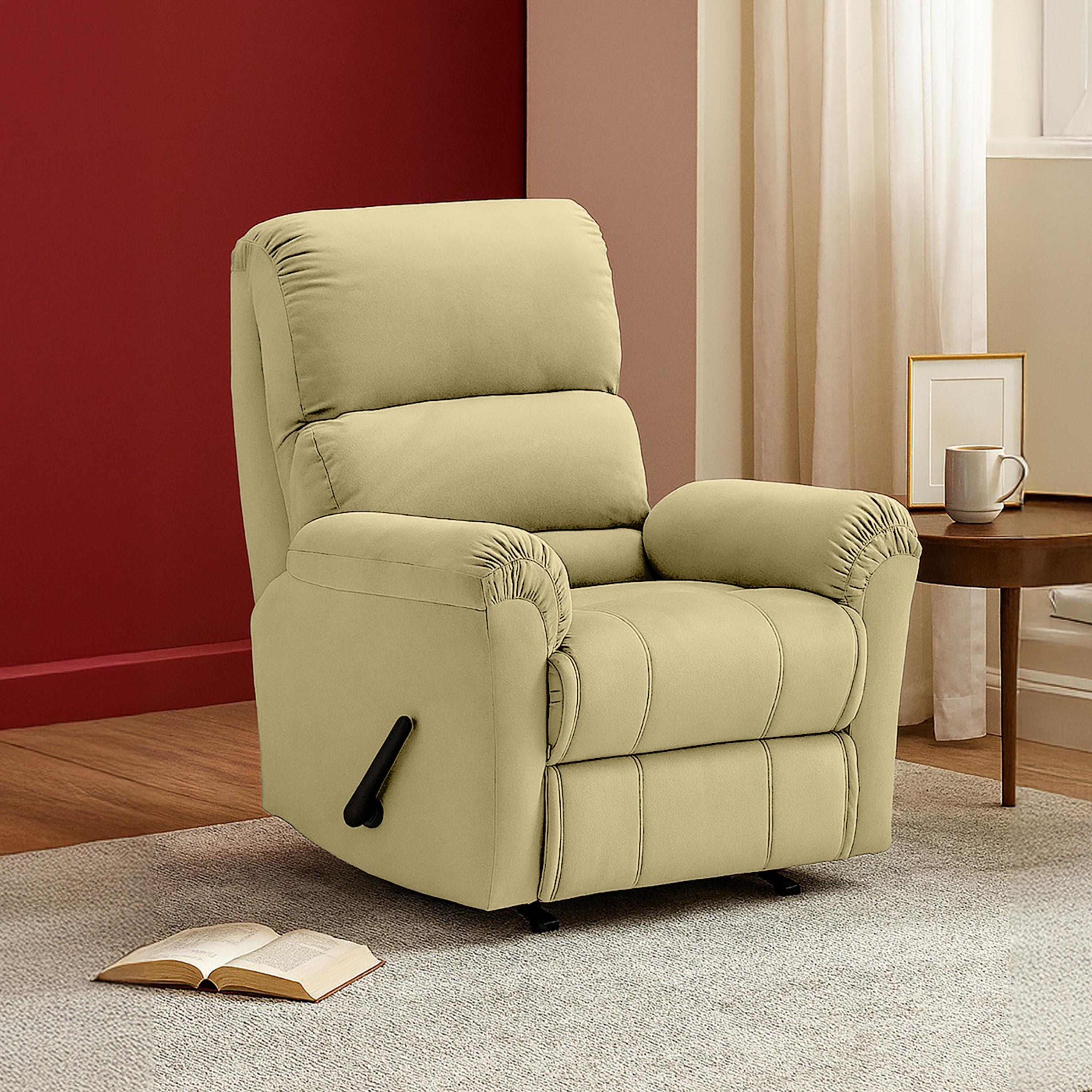 Velvet Rocker Recliner Chair-furniture-sofaandseating-recliners-image-1