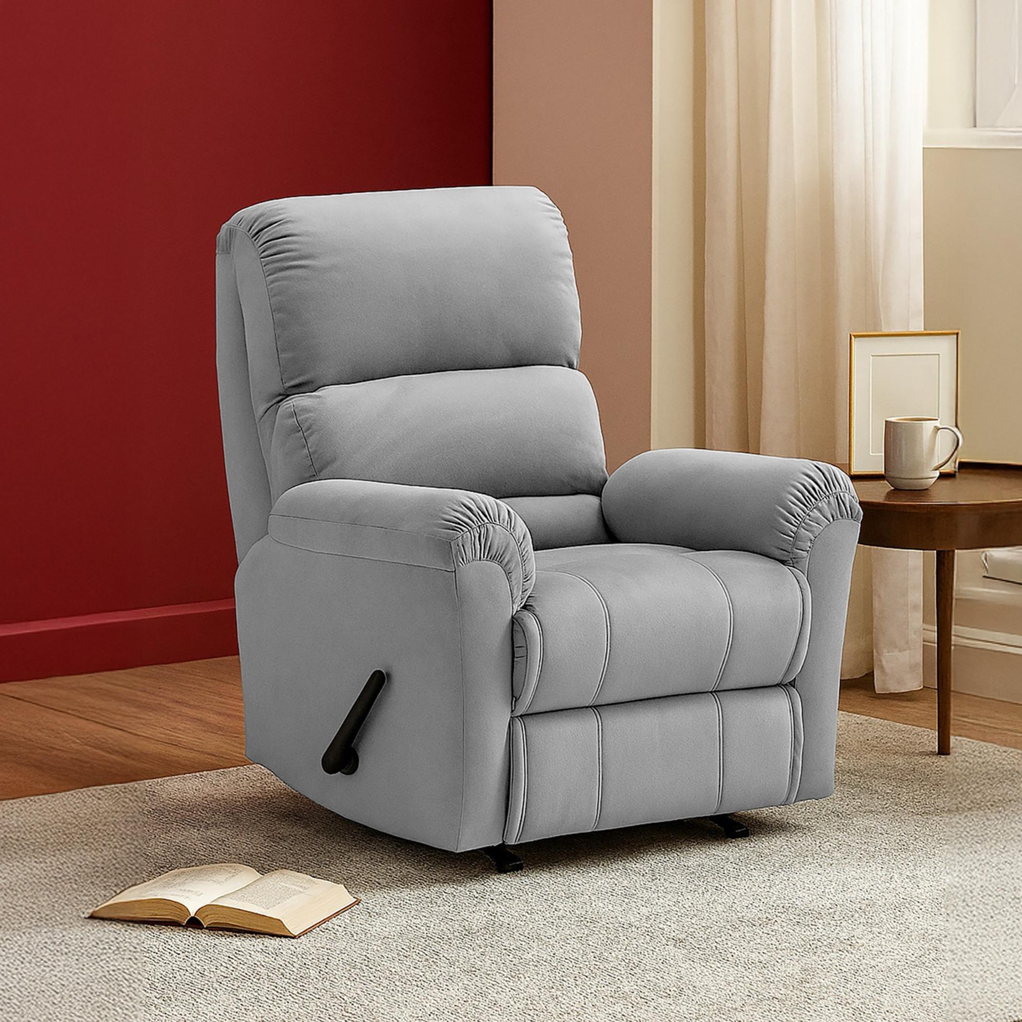 Velvet Rocker Recliner Chair-furniture-sofaandseating-recliners-image-1