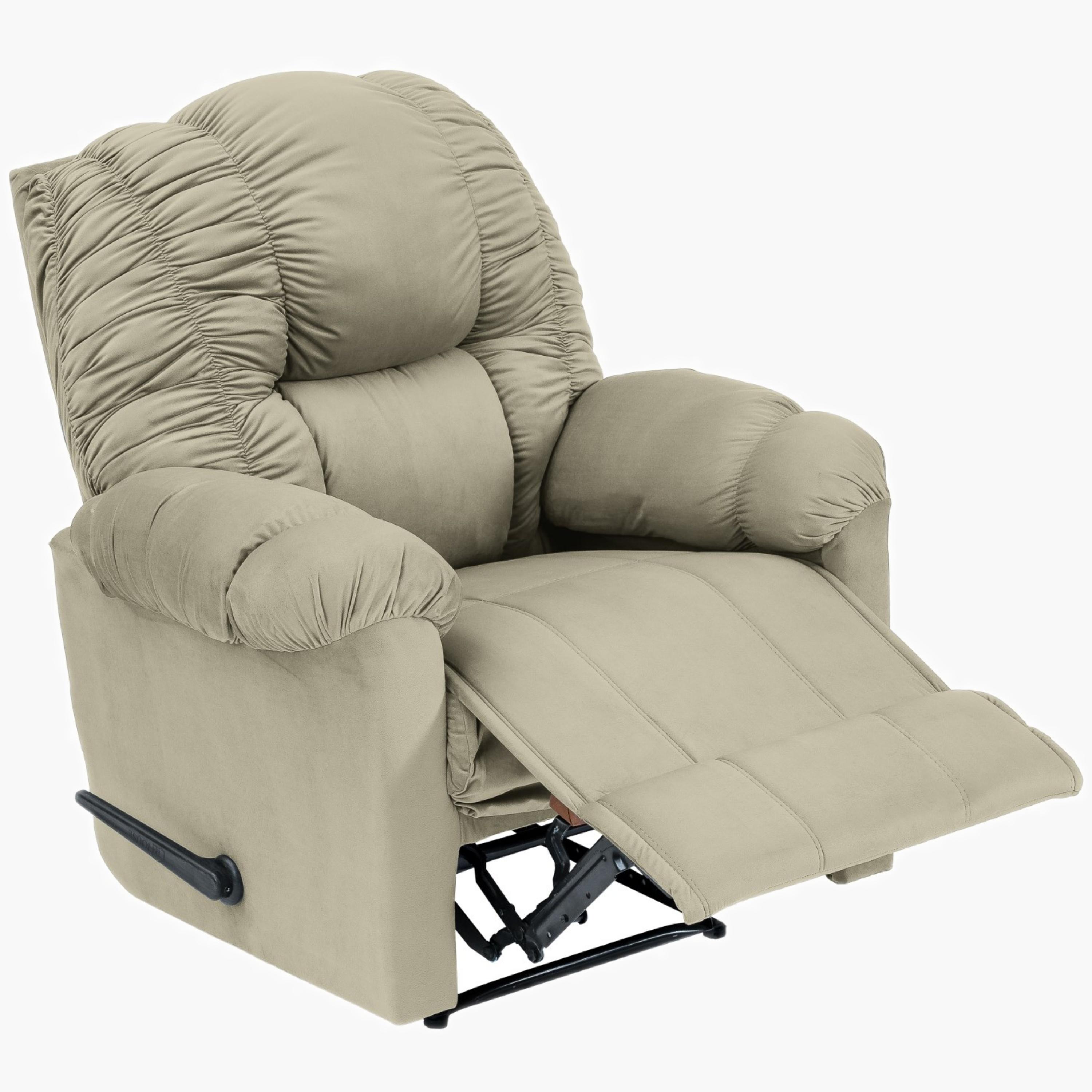 Velvet Manual Recliner Chair-furniture-sofaandseating-recliners-image-1