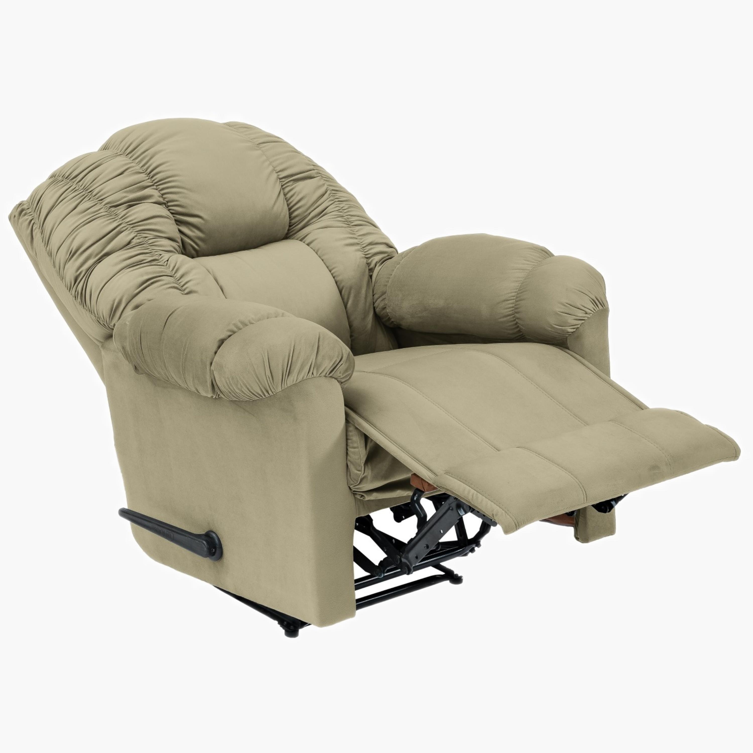 Velvet Manual Recliner Chair-furniture-sofaandseating-recliners-image-2