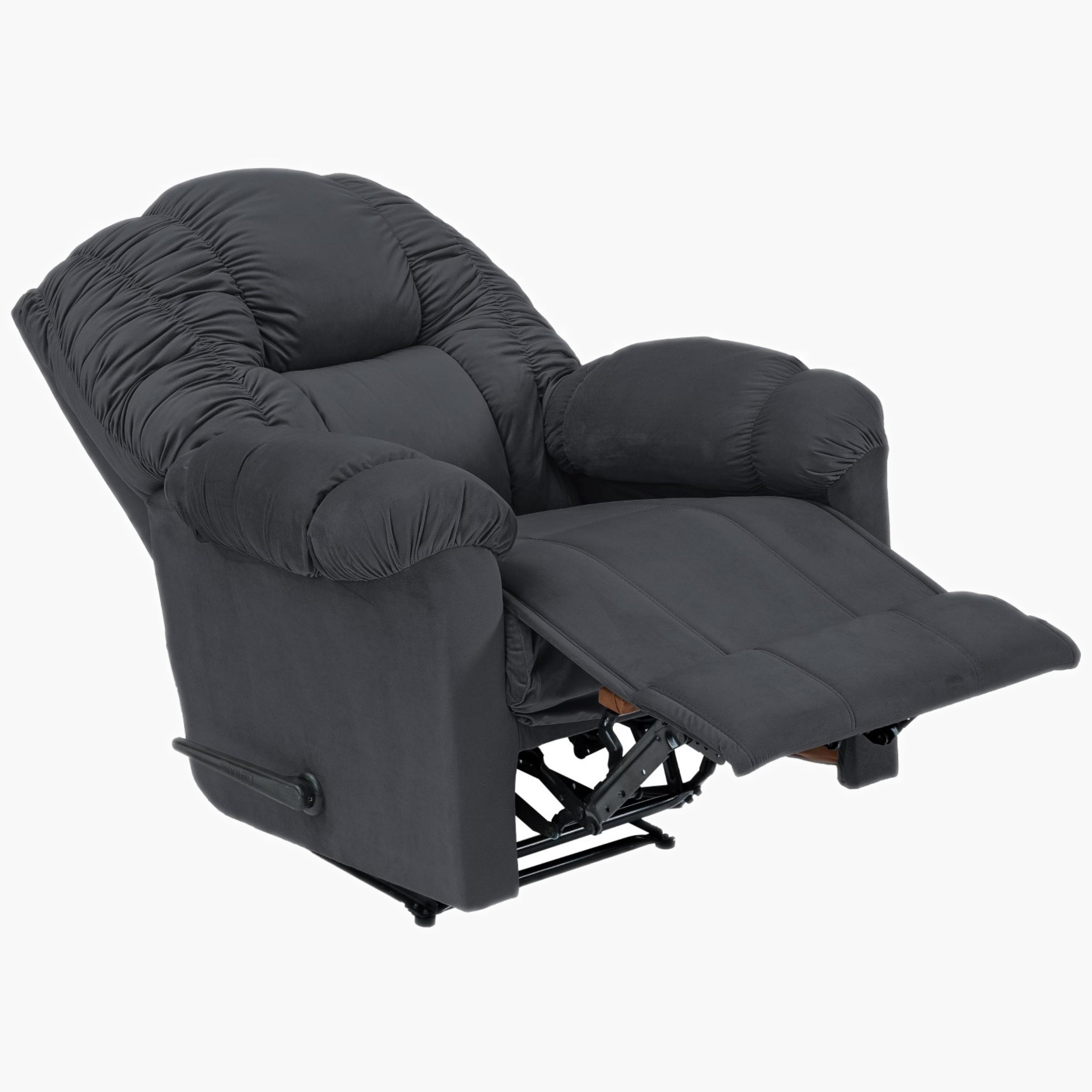 Velvet Manual Recliner Chair-furniture-sofaandseating-recliners-image-3