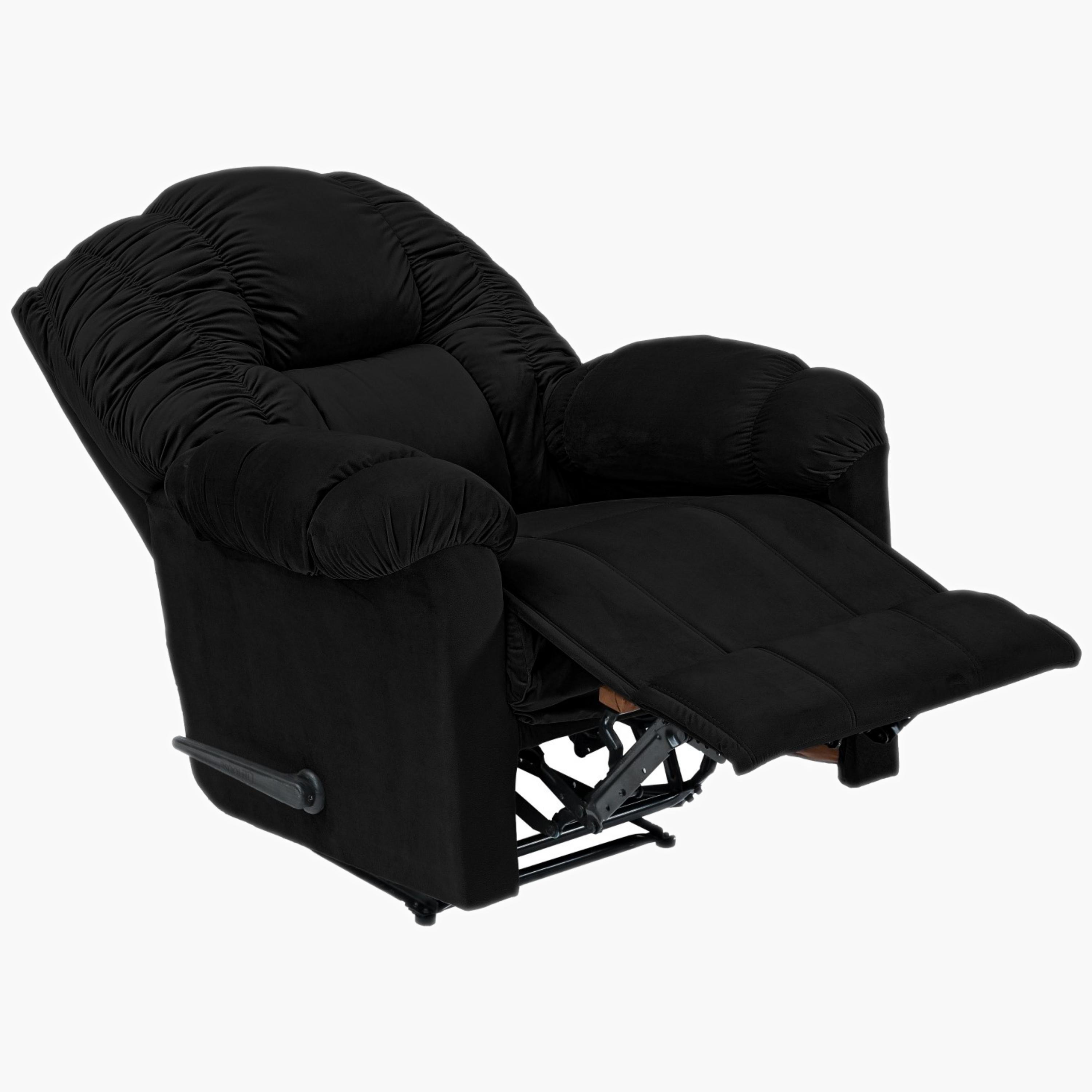 Velvet Manual Recliner Chair-furniture-sofaandseating-recliners-image-4