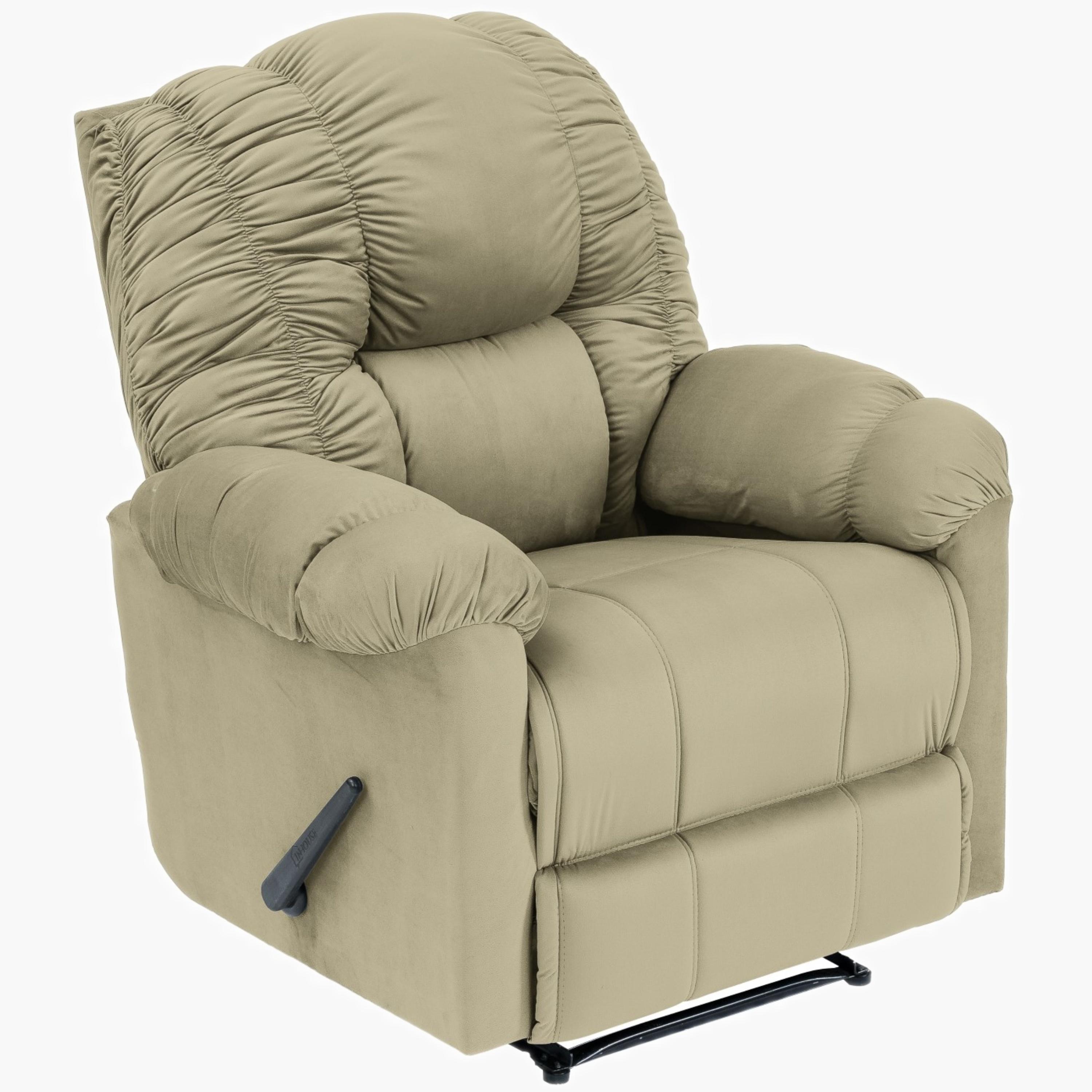 Velvet Recliner Chair-furniture-sofaandseating-recliners-image-1