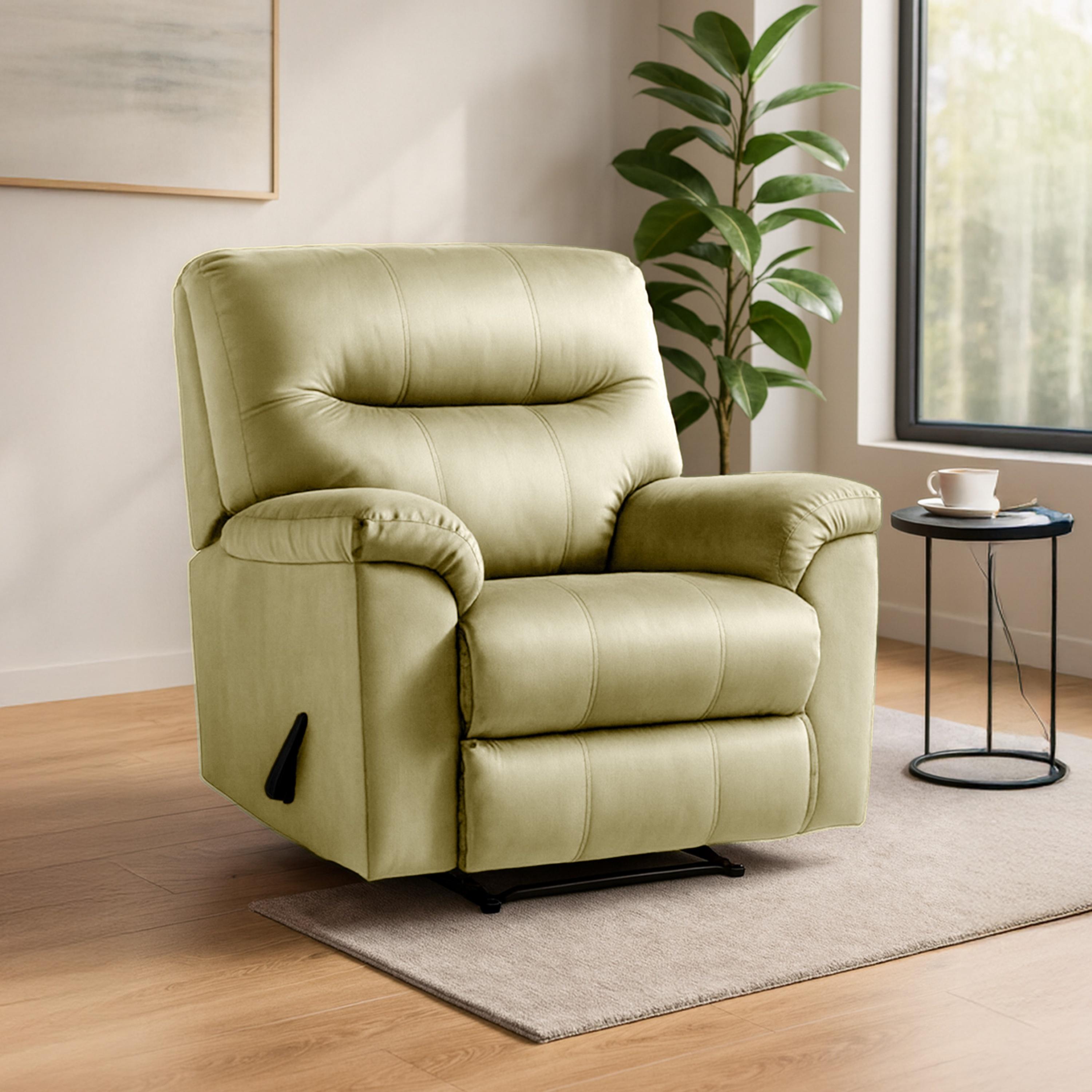 Velvet Manual Recliner Chair-furniture-sofaandseating-recliners-image-1