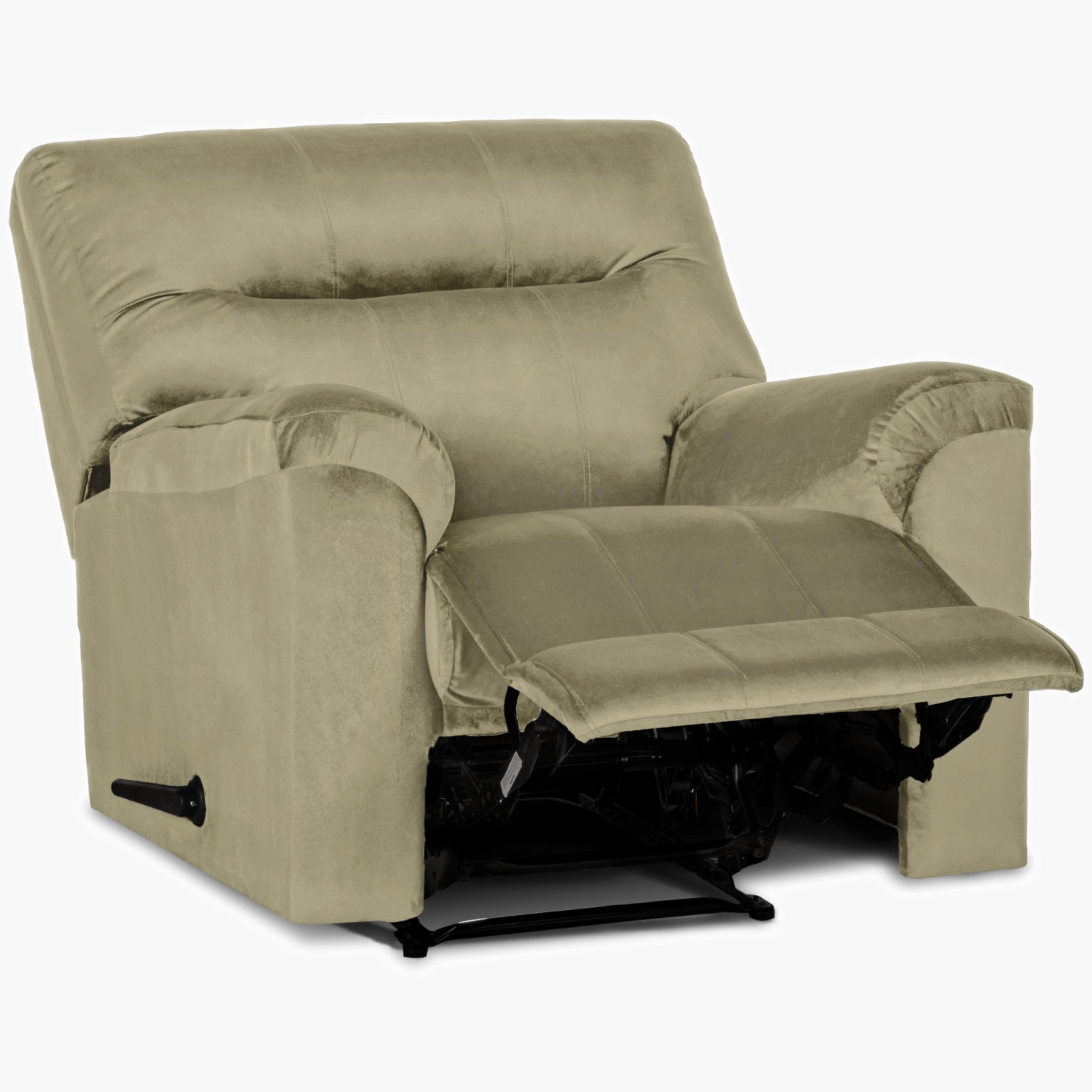 Velvet Manual Recliner Chair-furniture-sofaandseating-recliners-image-4