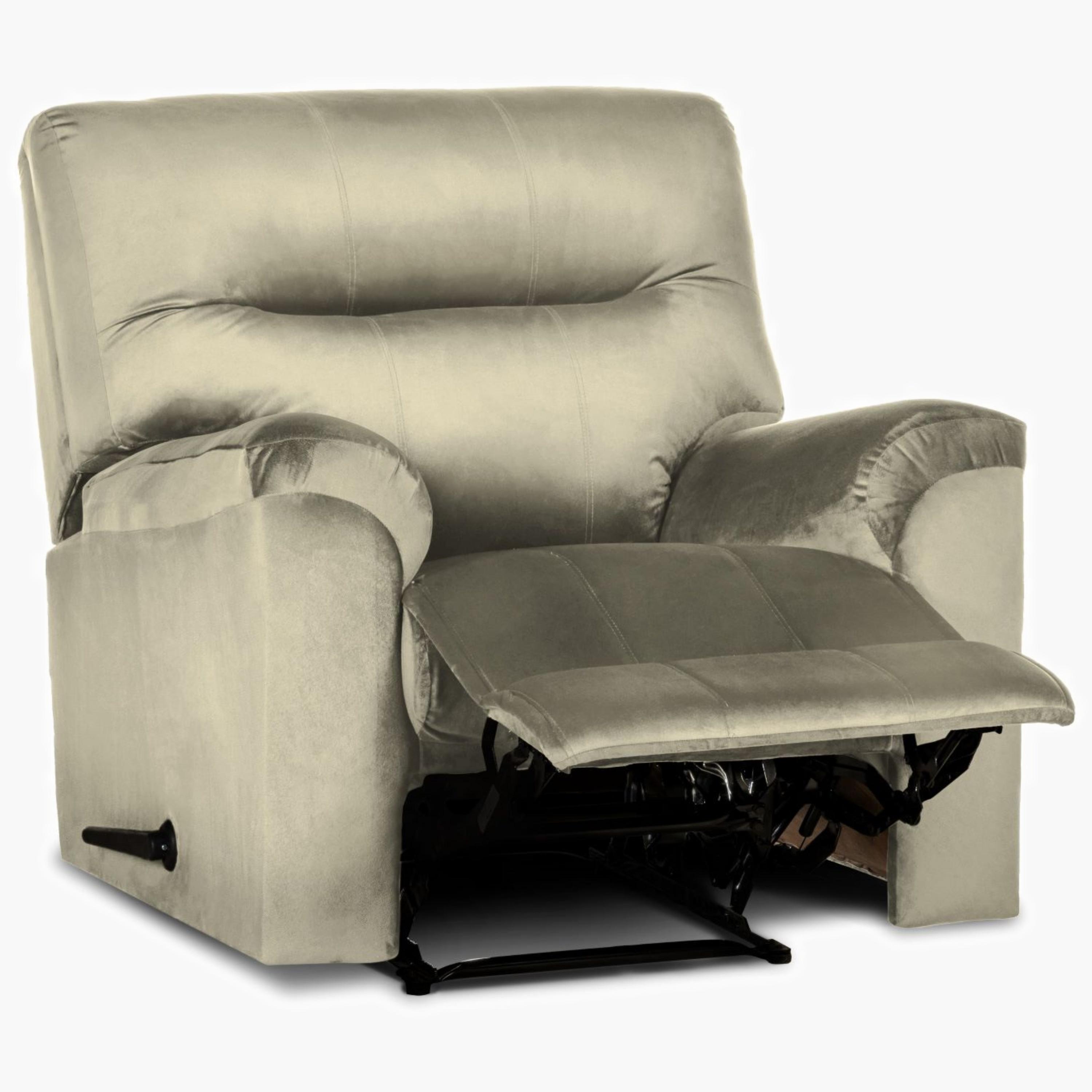 Velvet Manual Recliner Chair-furniture-sofaandseating-recliners-image-5