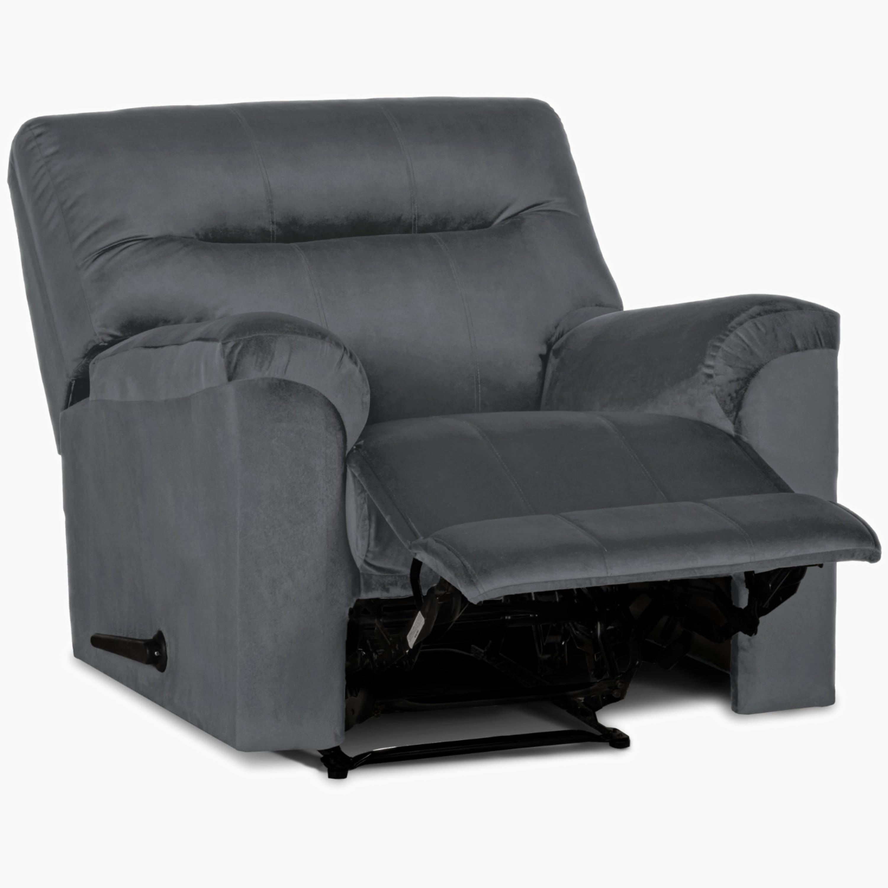 Velvet Manual Recliner Chair-furniture-sofaandseating-recliners-image-3