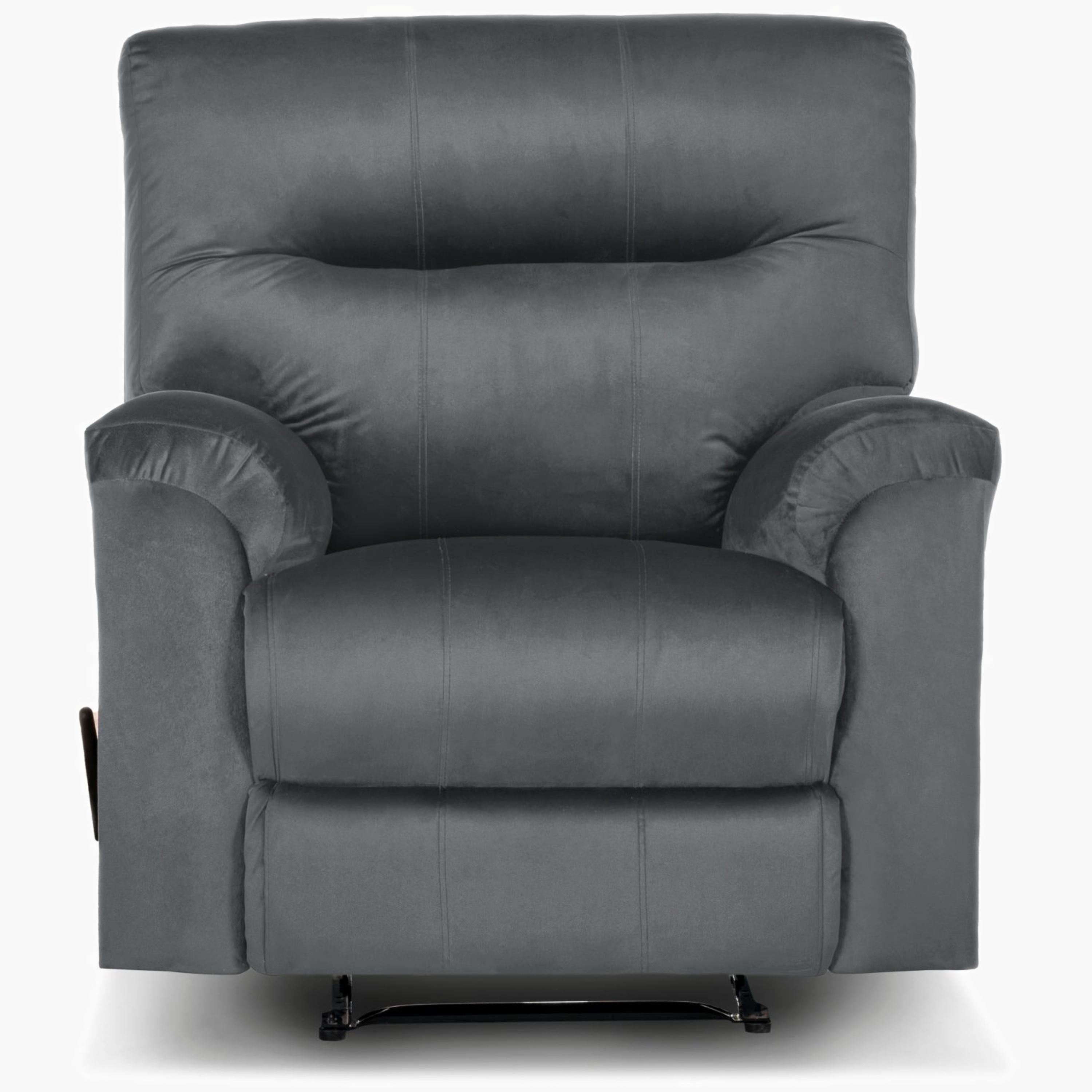 Velvet Manual Recliner Chair-furniture-sofaandseating-recliners-image-4