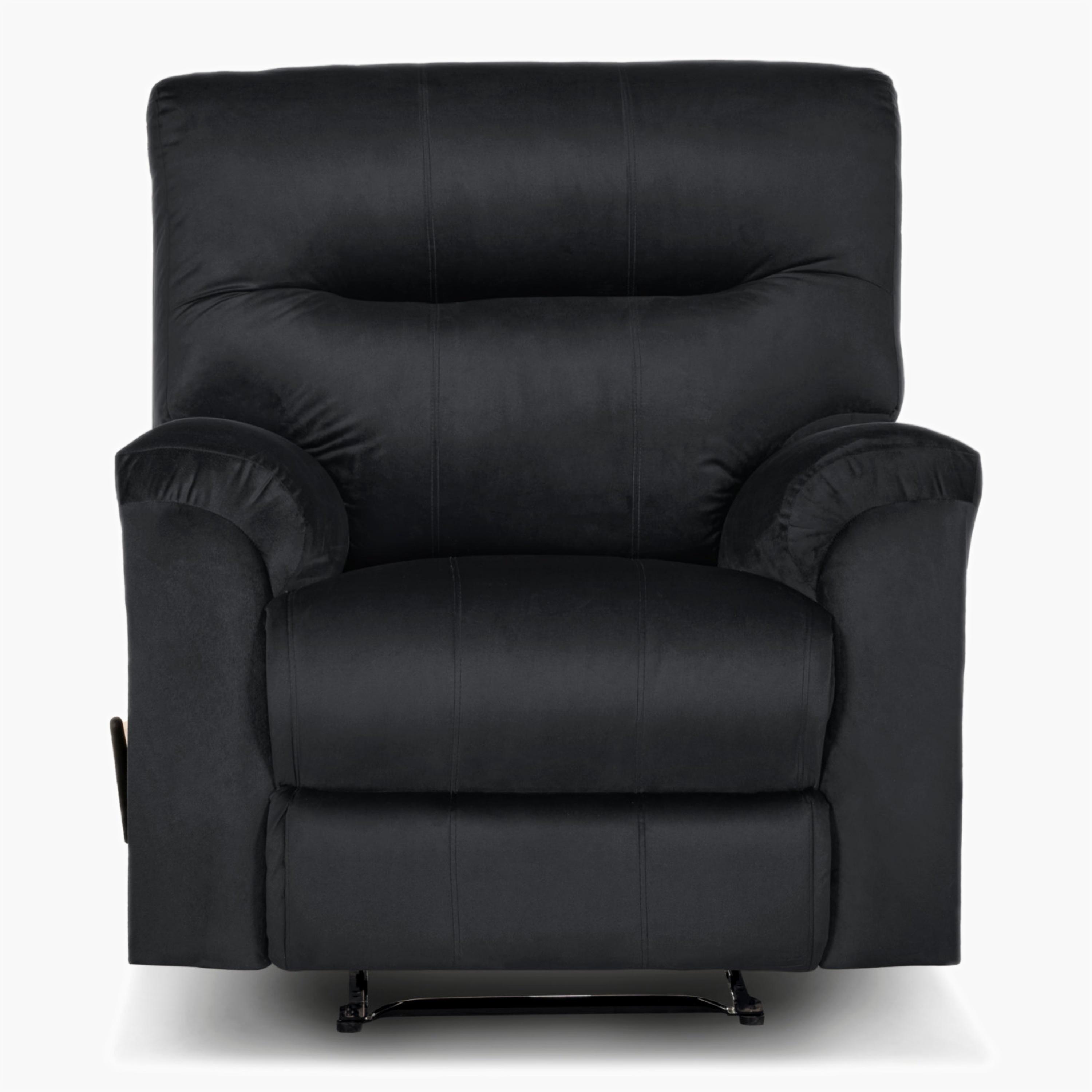 Velvet Manual Recliner Chair-furniture-sofaandseating-recliners-image-4