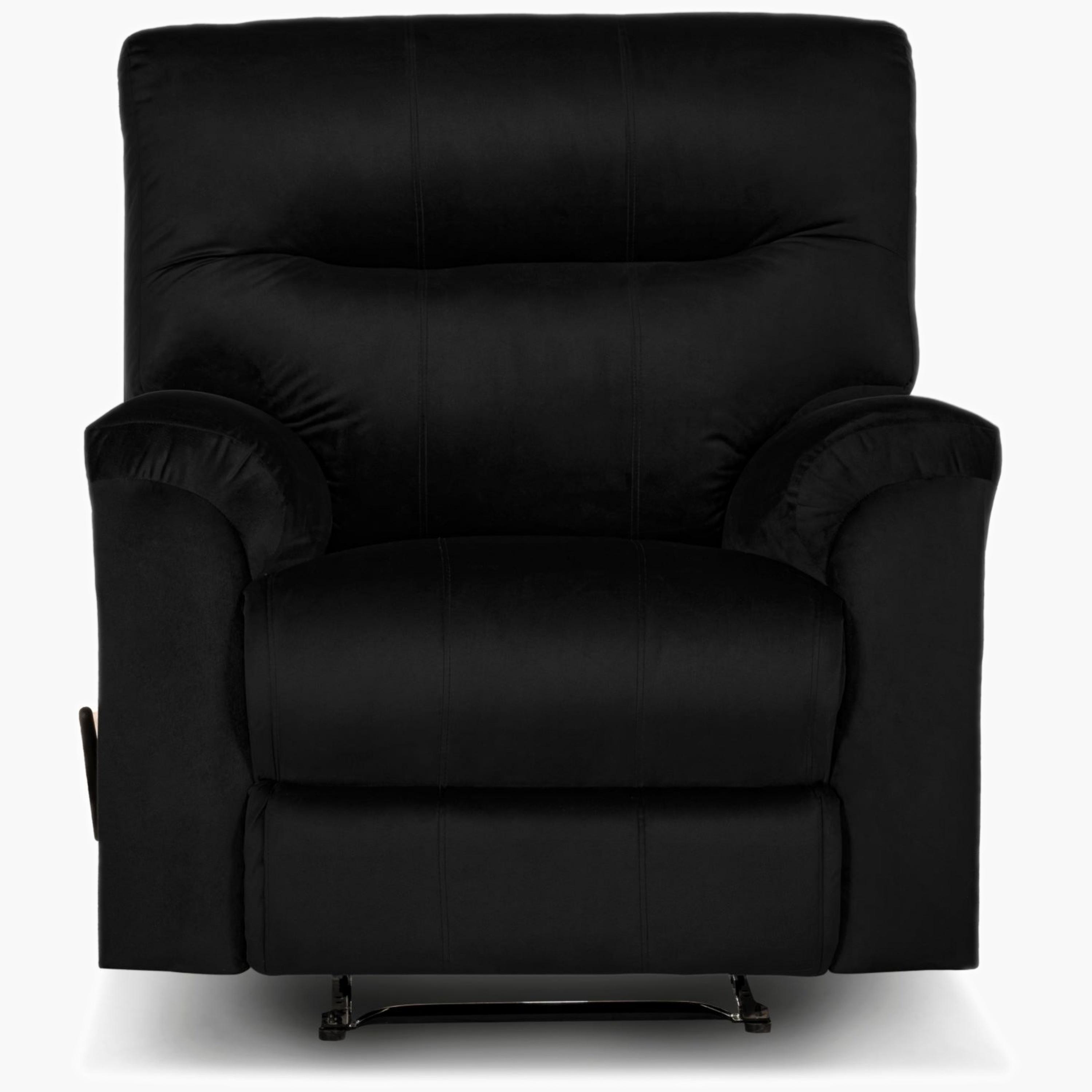 Velvet Manual Recliner Chair-furniture-sofaandseating-recliners-image-5