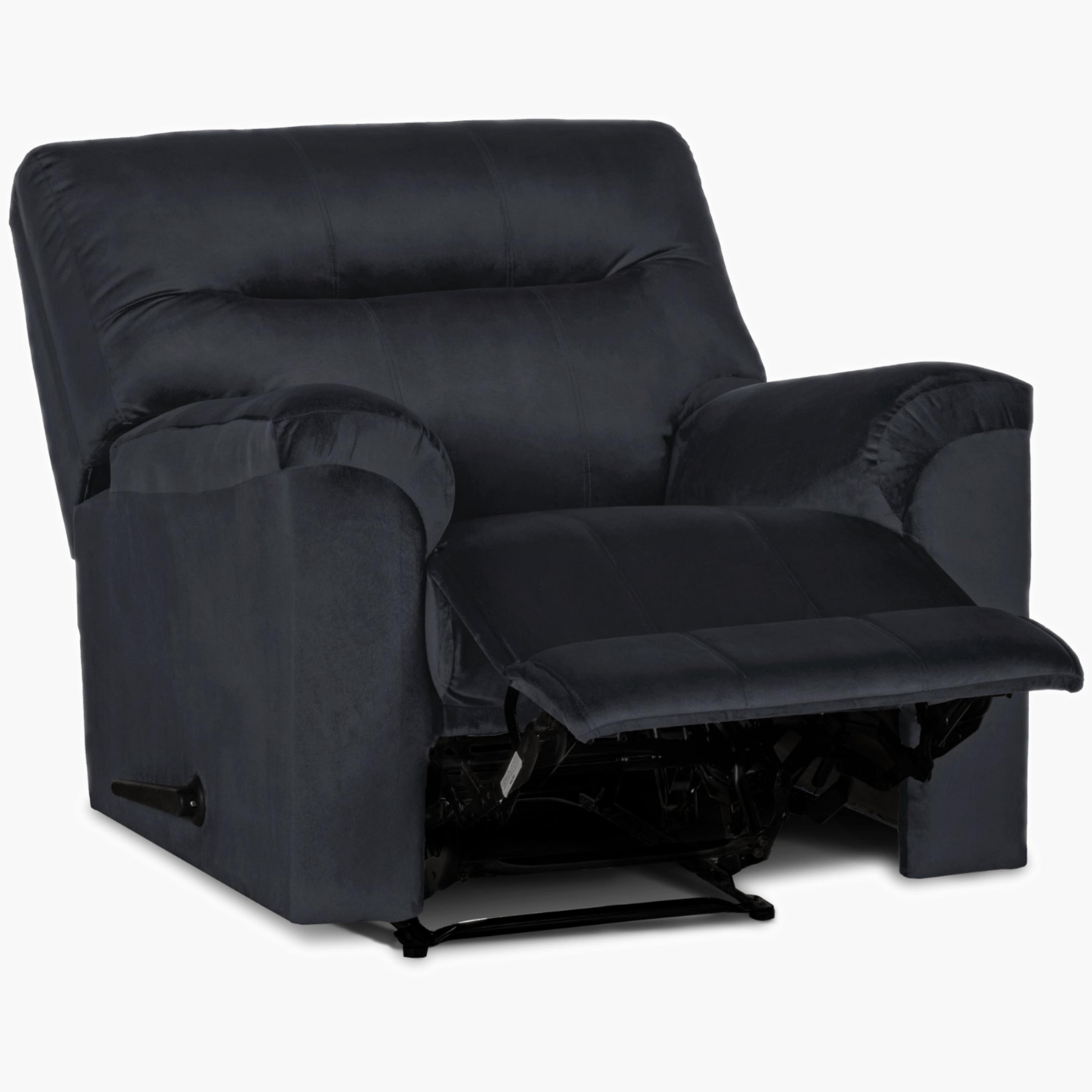 Velvet Manual Recliner Chair-furniture-sofaandseating-recliners-image-4