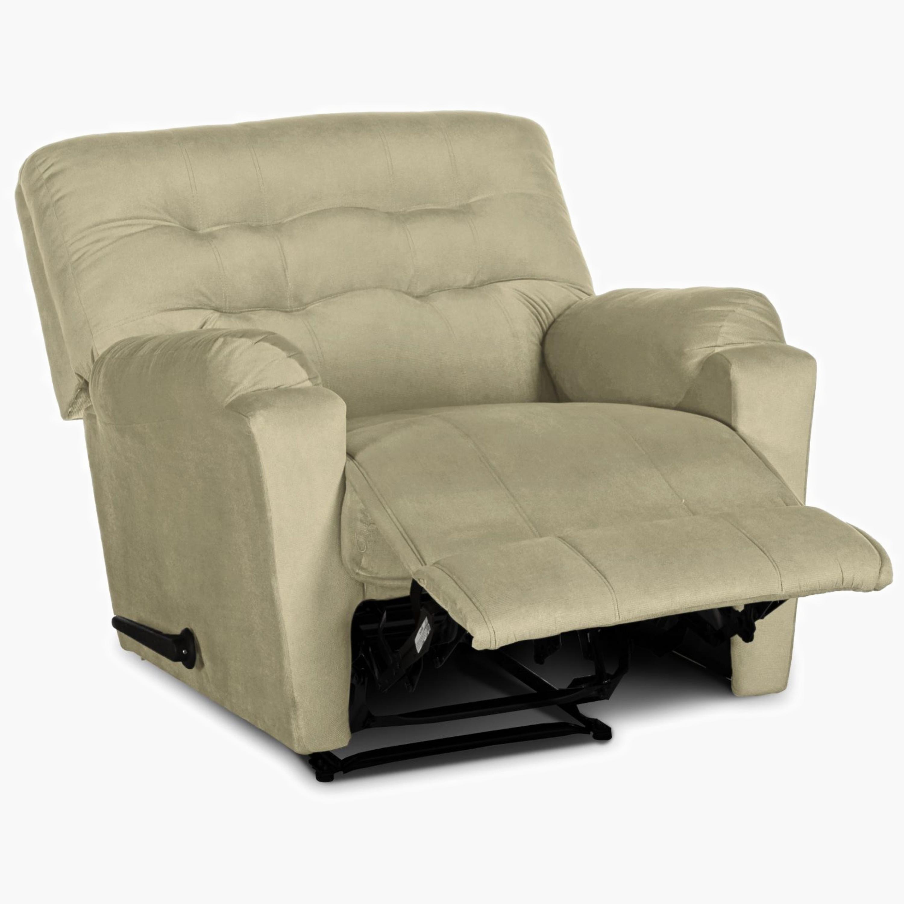 Velvet Manual Recliner Chair-furniture-sofaandseating-recliners-image-3
