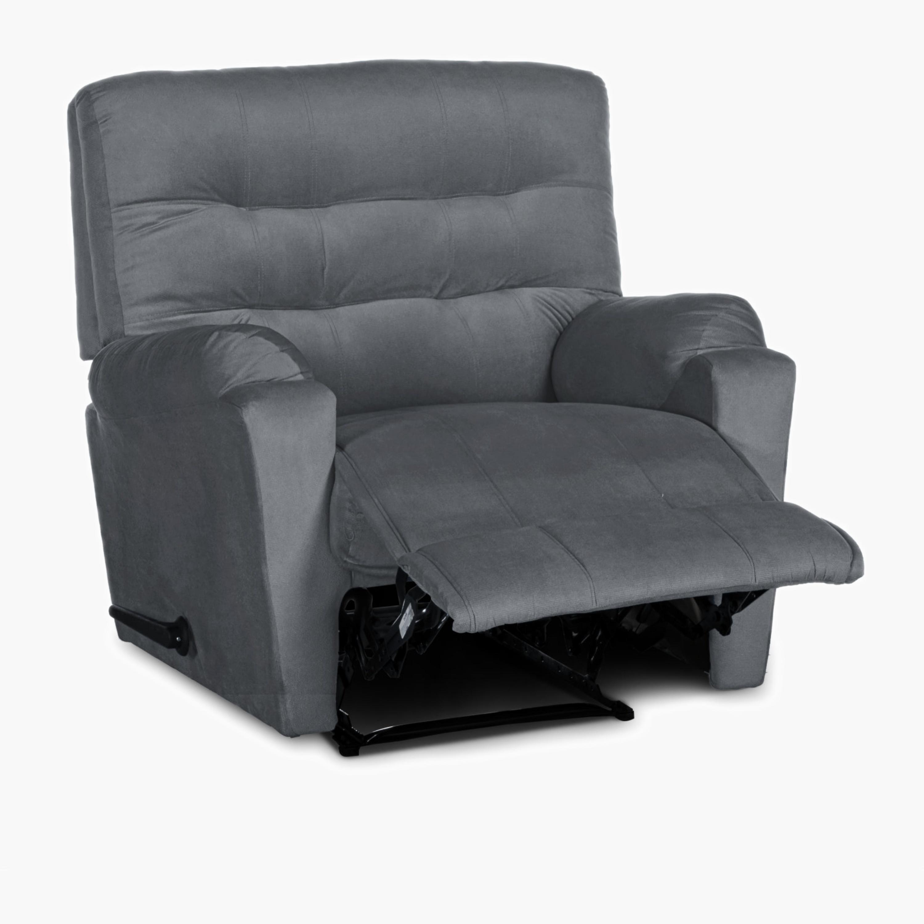 Velvet Manual Recliner Chair-furniture-sofaandseating-recliners-image-5