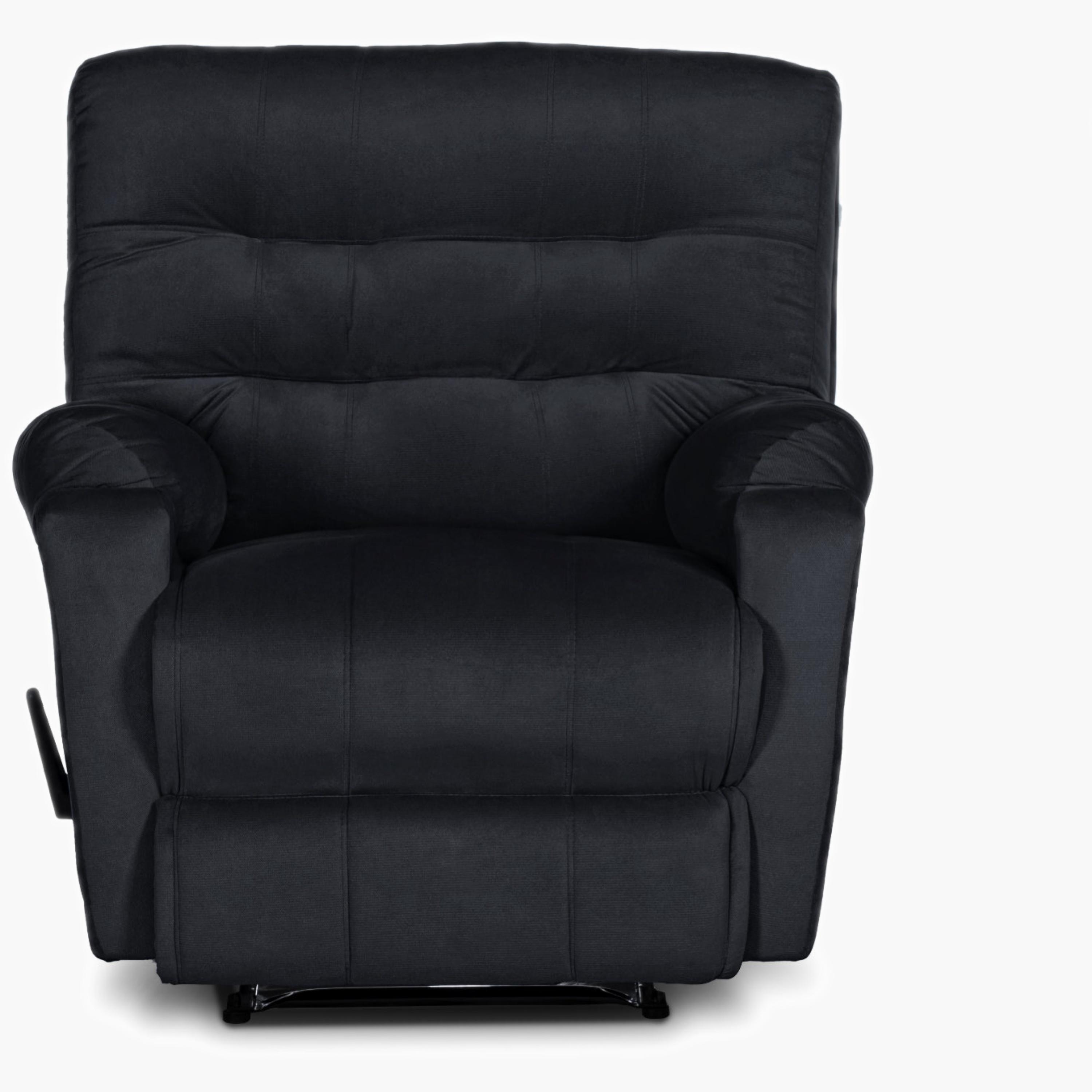 Velvet Manual Recliner Chair-furniture-sofaandseating-recliners-image-3