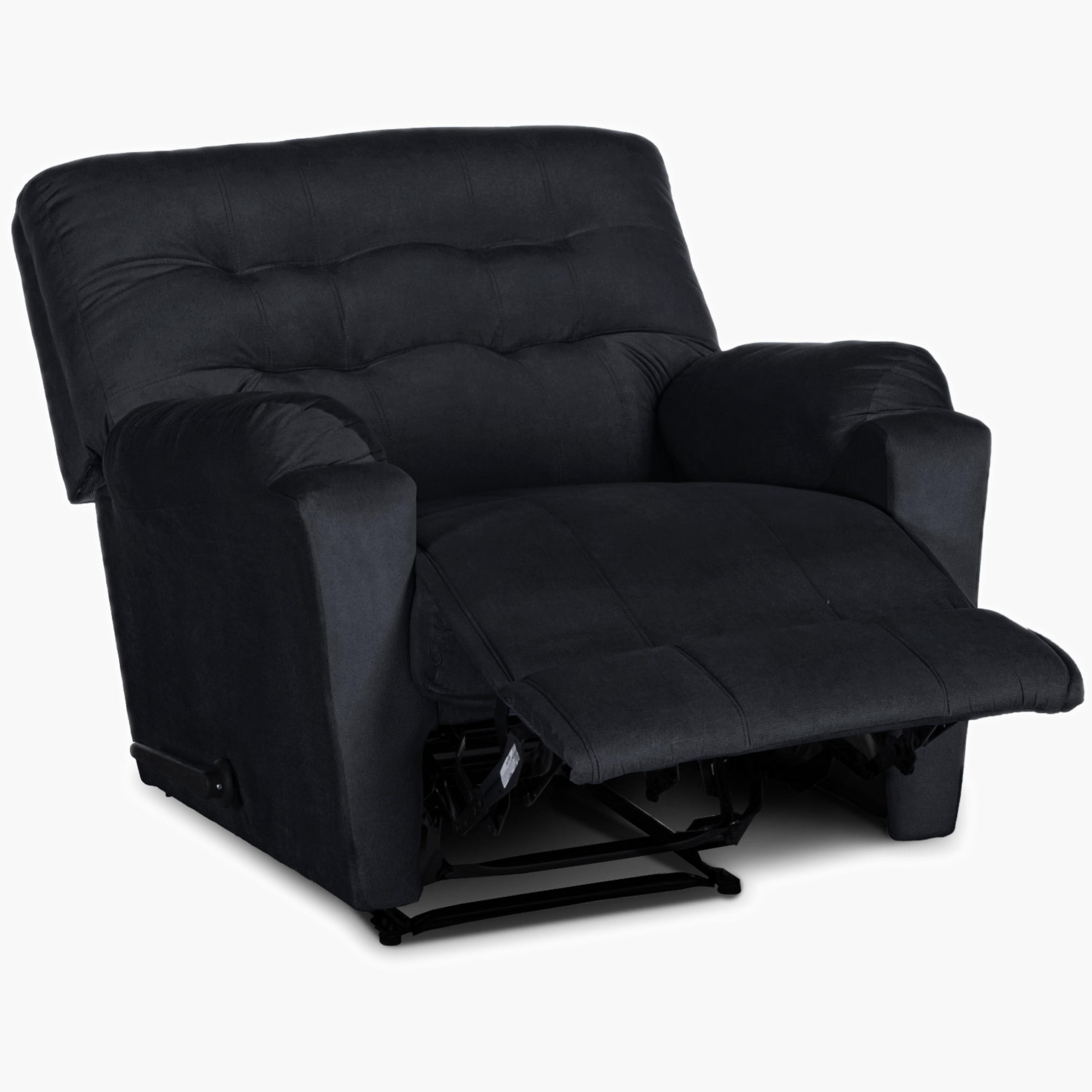 Velvet Manual Recliner Chair-furniture-sofaandseating-recliners-image-4