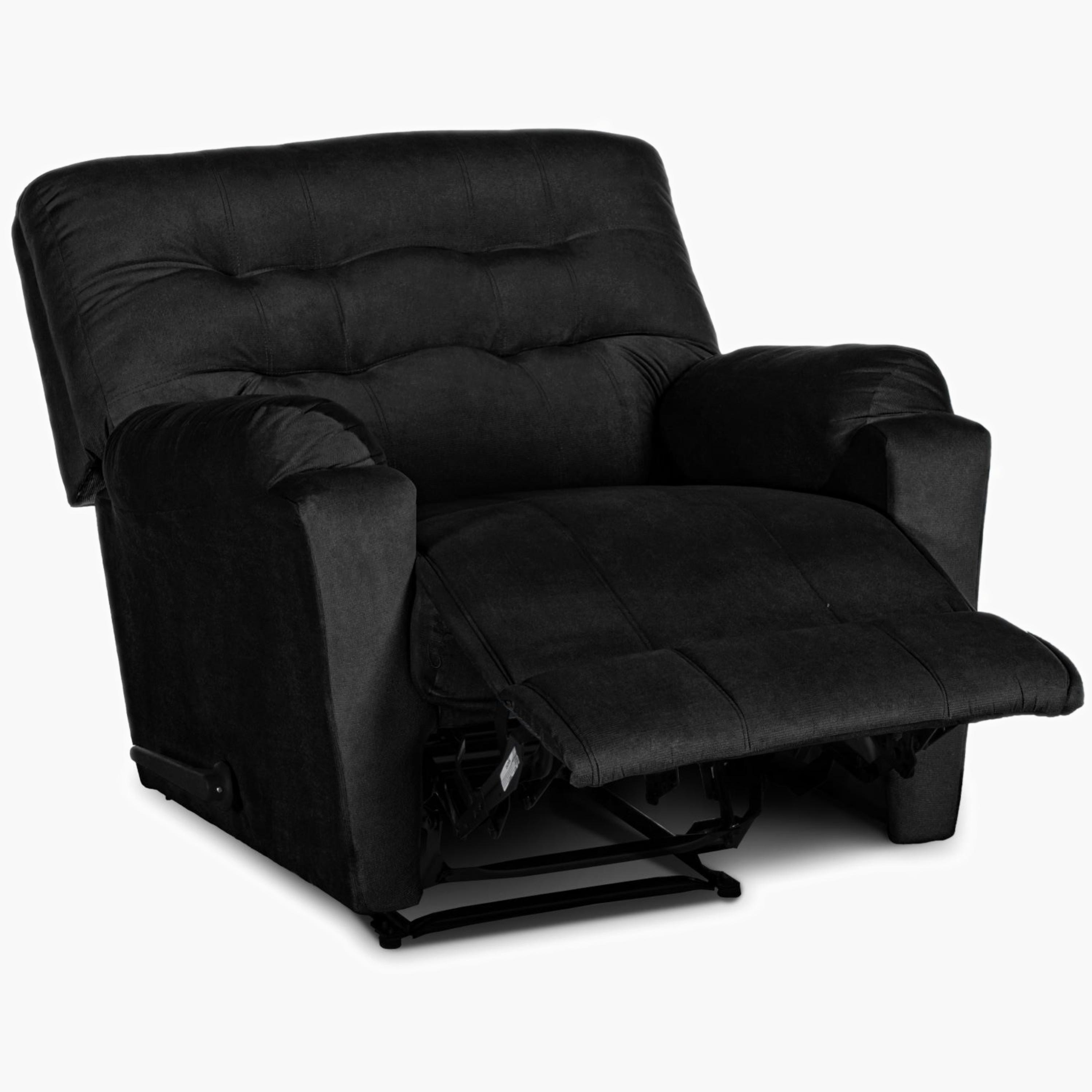 Velvet Manual Recliner Chair-furniture-sofaandseating-recliners-image-5