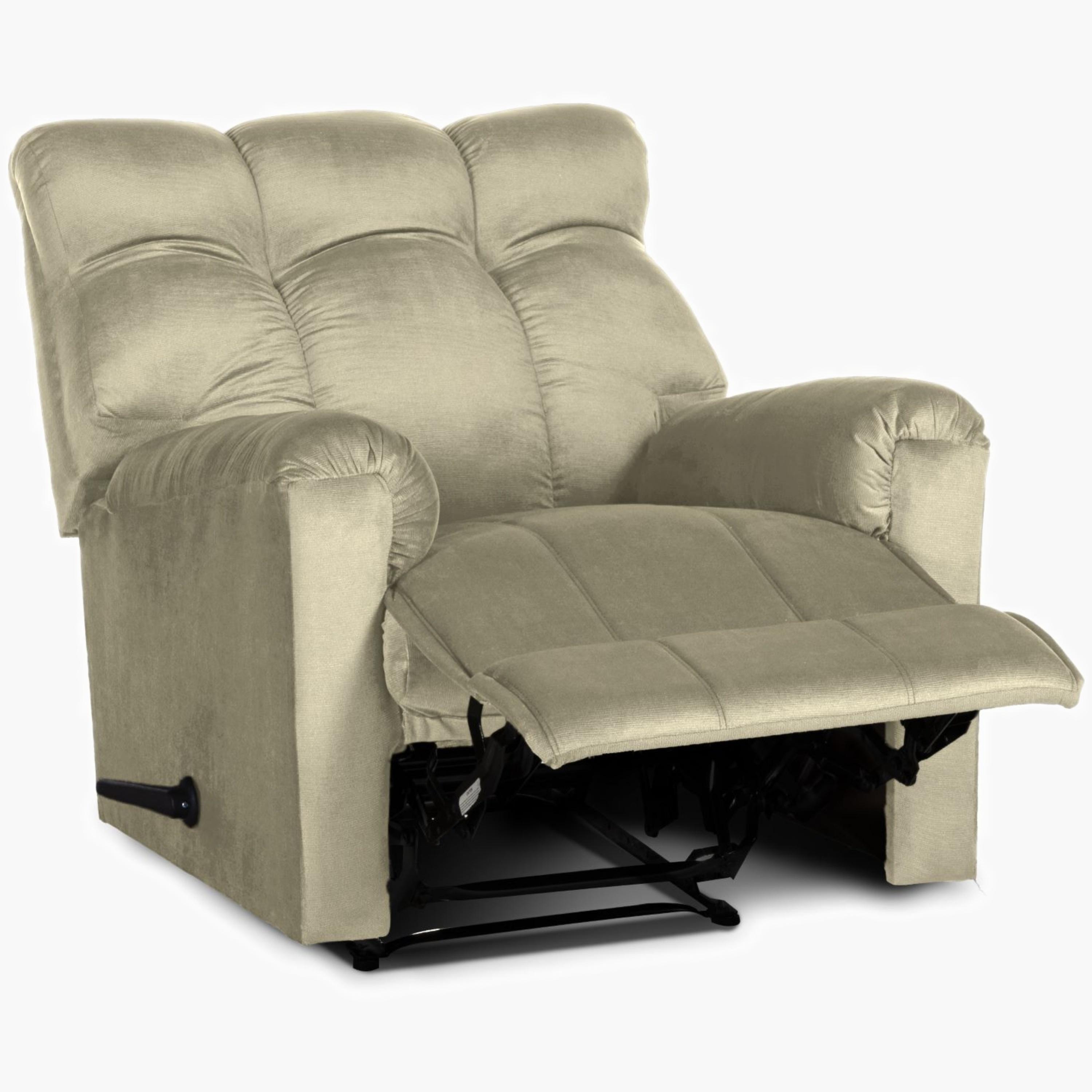 Velvet Padded Recliner Chair-furniture-sofaandseating-recliners-image-5