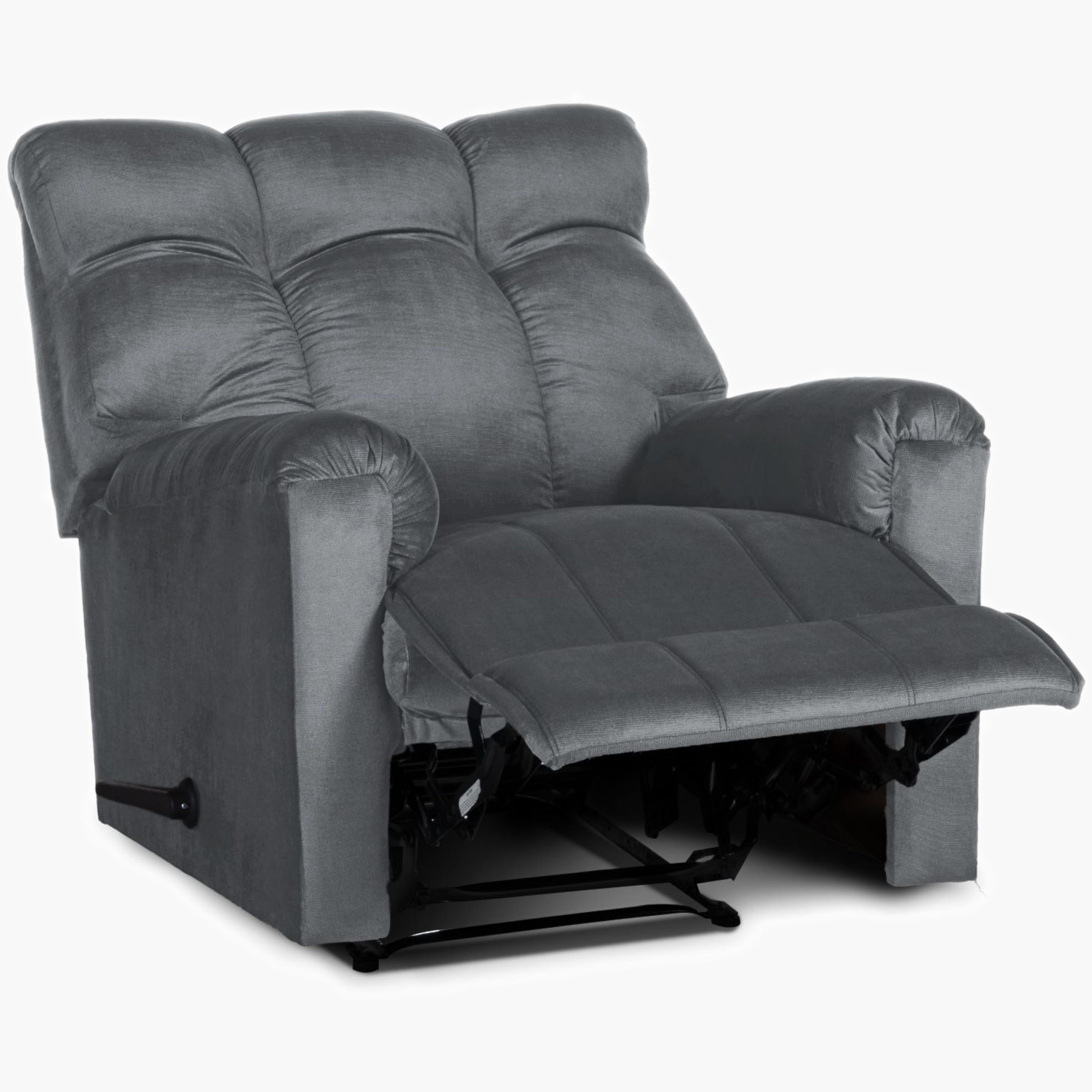 Velvet Padded Recliner Chair-furniture-sofaandseating-recliners-image-4