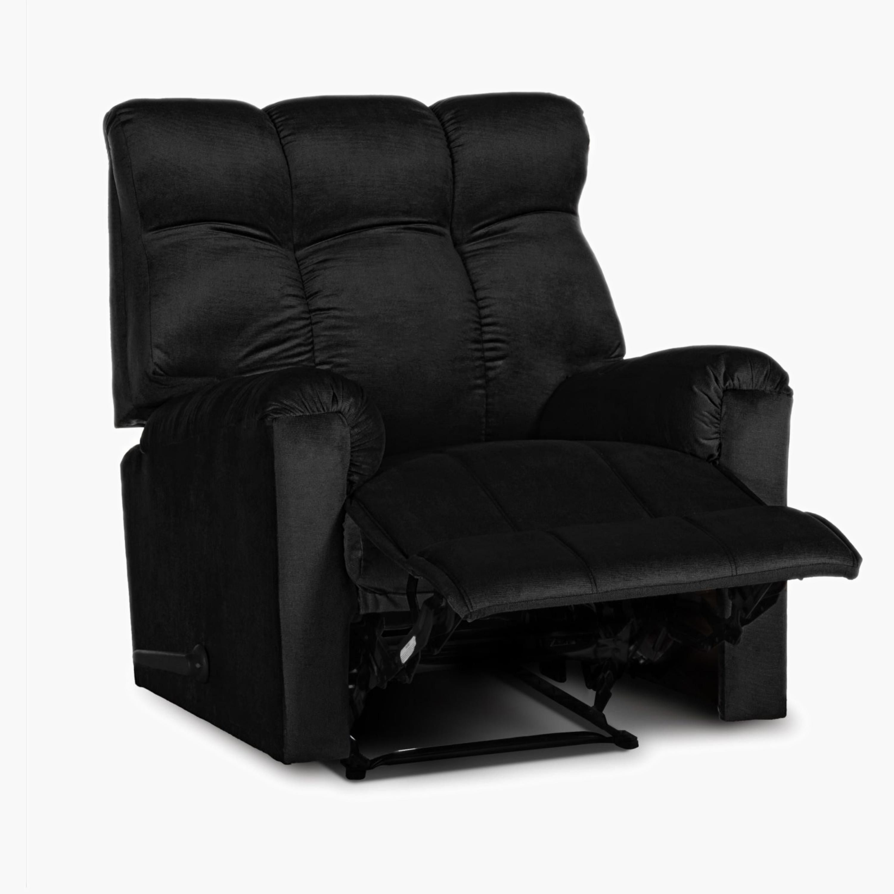 Velvet Padded Recliner Chair-furniture-sofaandseating-recliners-image-5