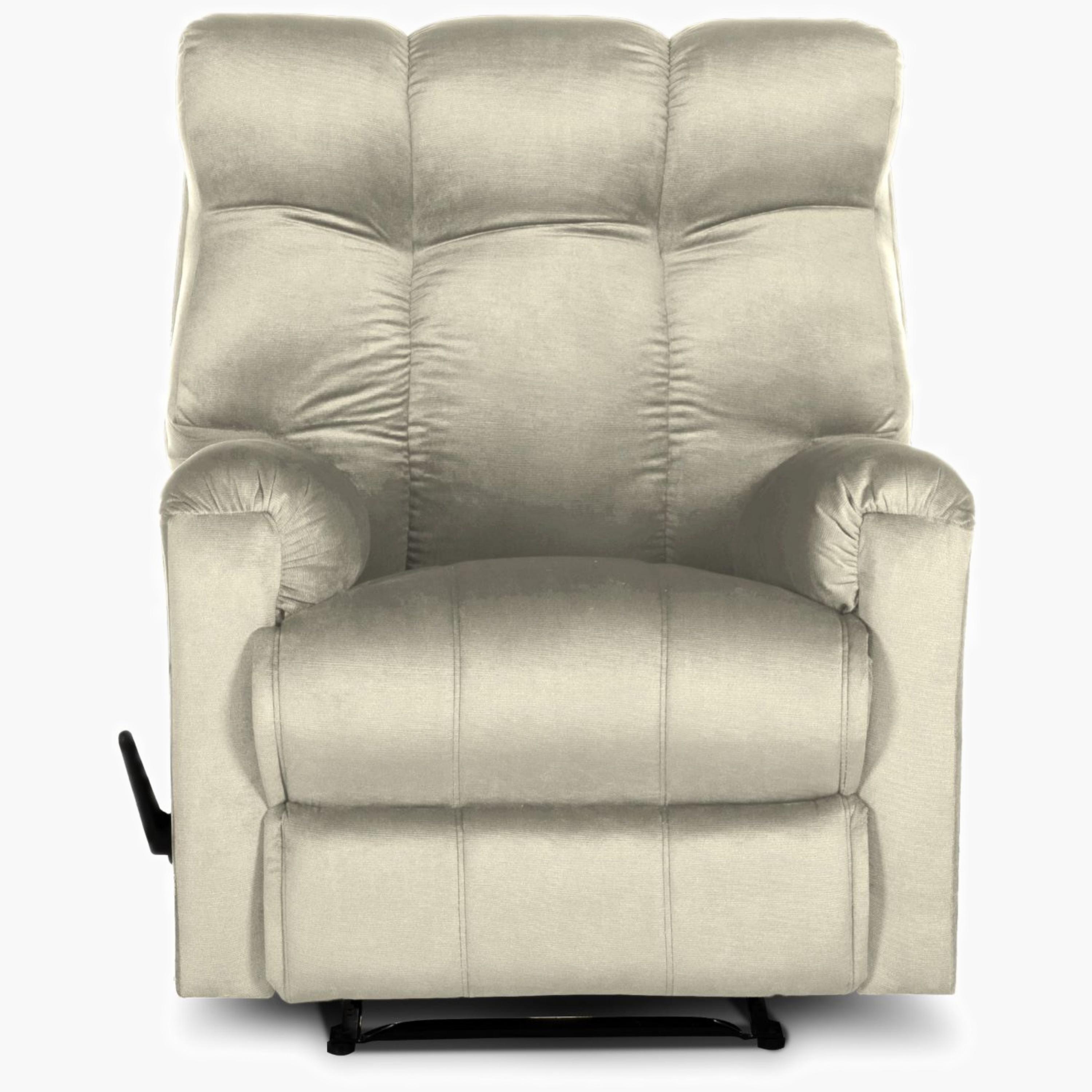 Velvet Manual Recliner Chair-furniture-sofaandseating-recliners-image-4