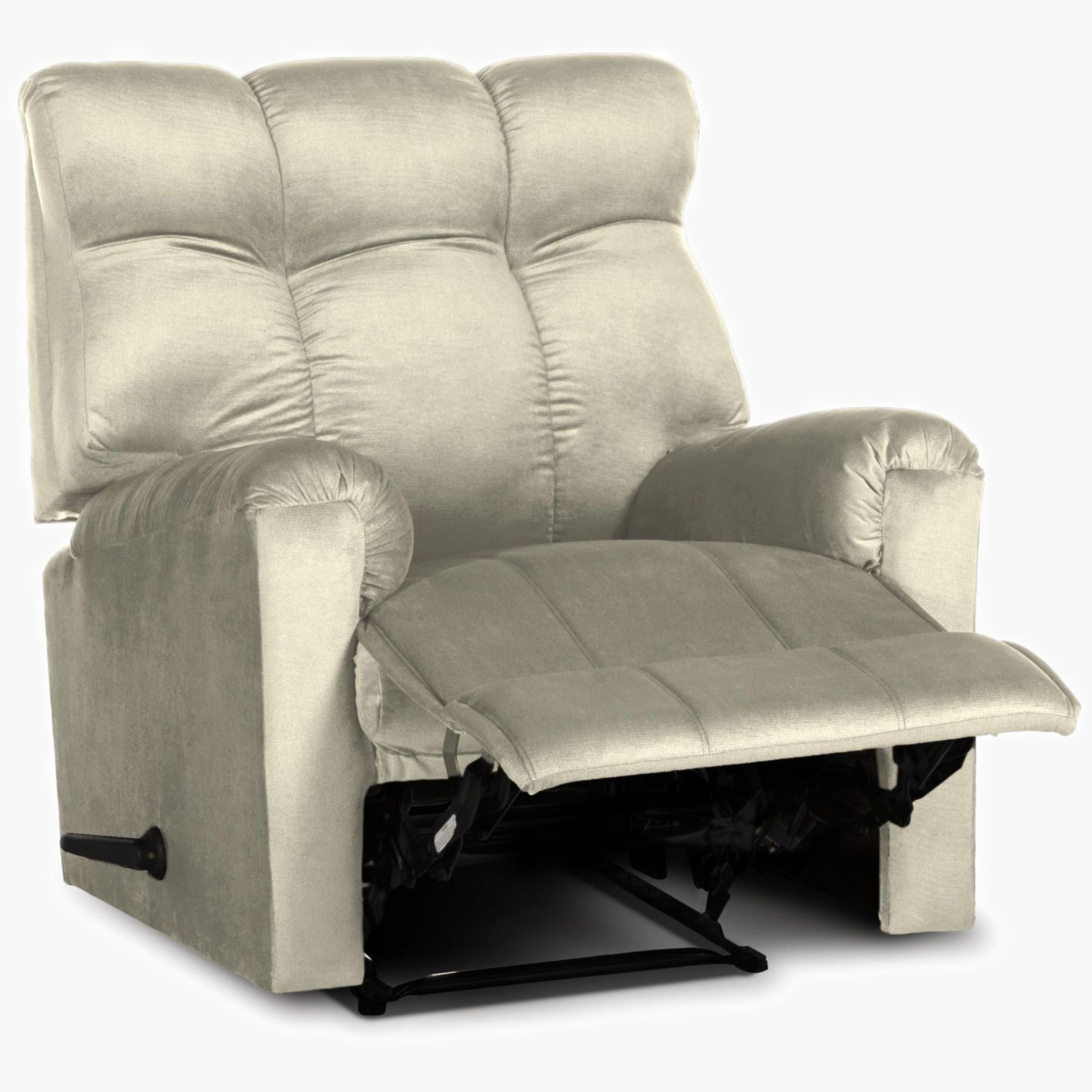 Velvet Manual Recliner Chair-furniture-sofaandseating-recliners-image-5