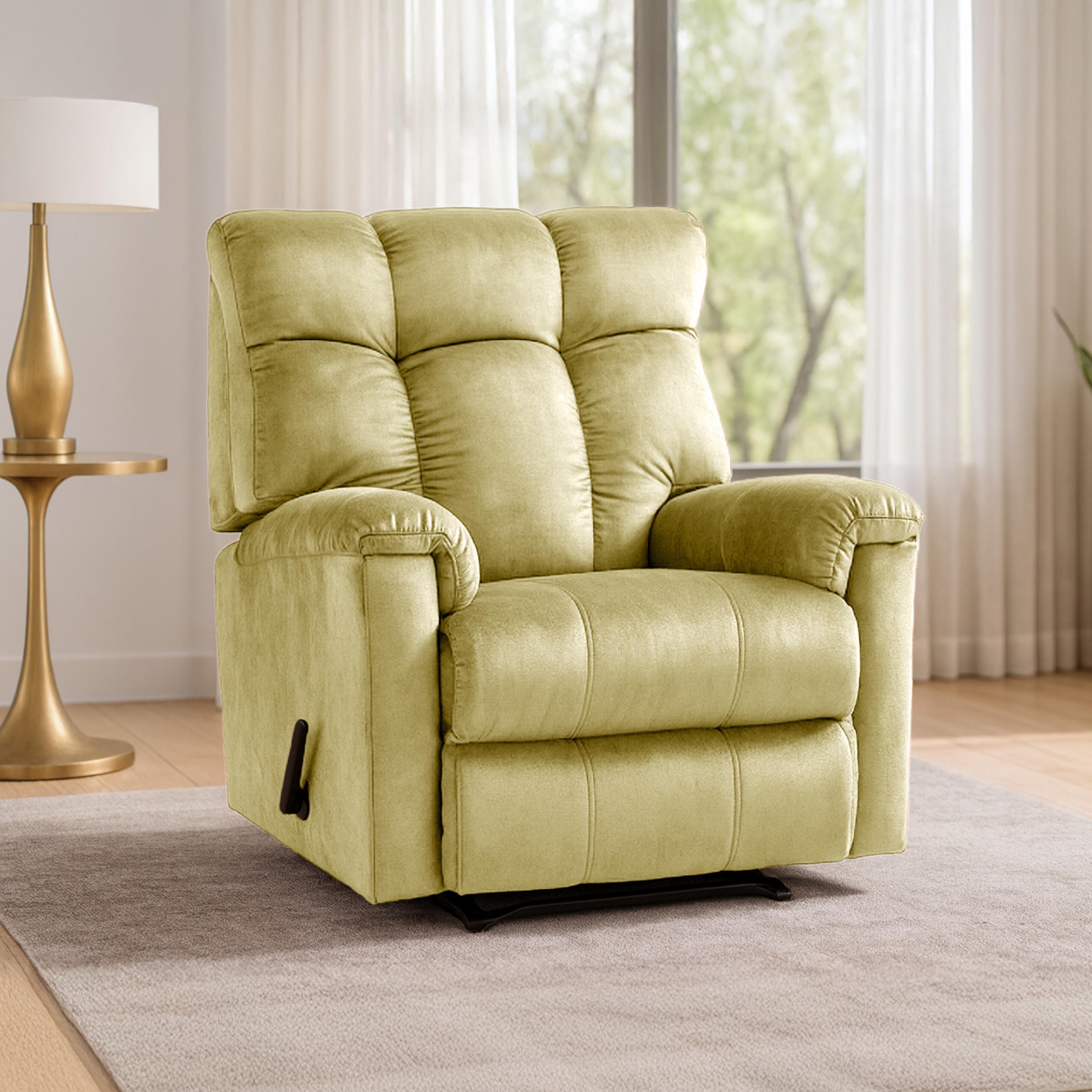 Velvet Manual Recliner Chair-furniture-sofaandseating-recliners-image-1