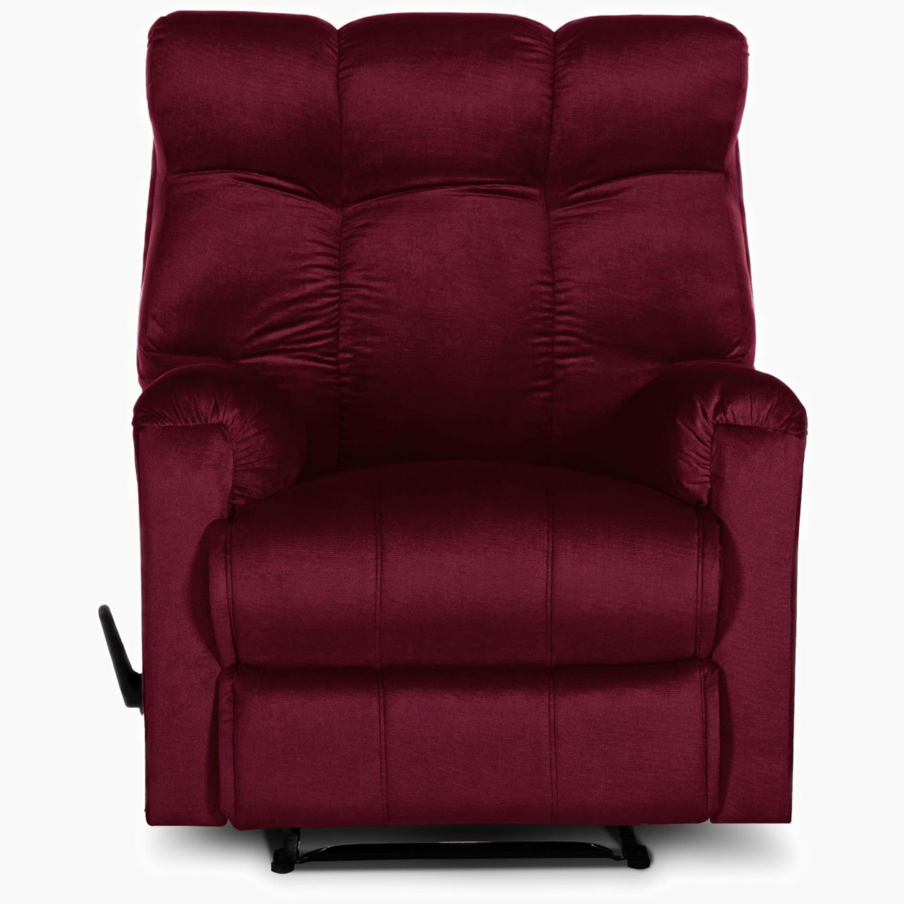 Velvet Manual Recliner Chair-furniture-sofaandseating-recliners-image-3