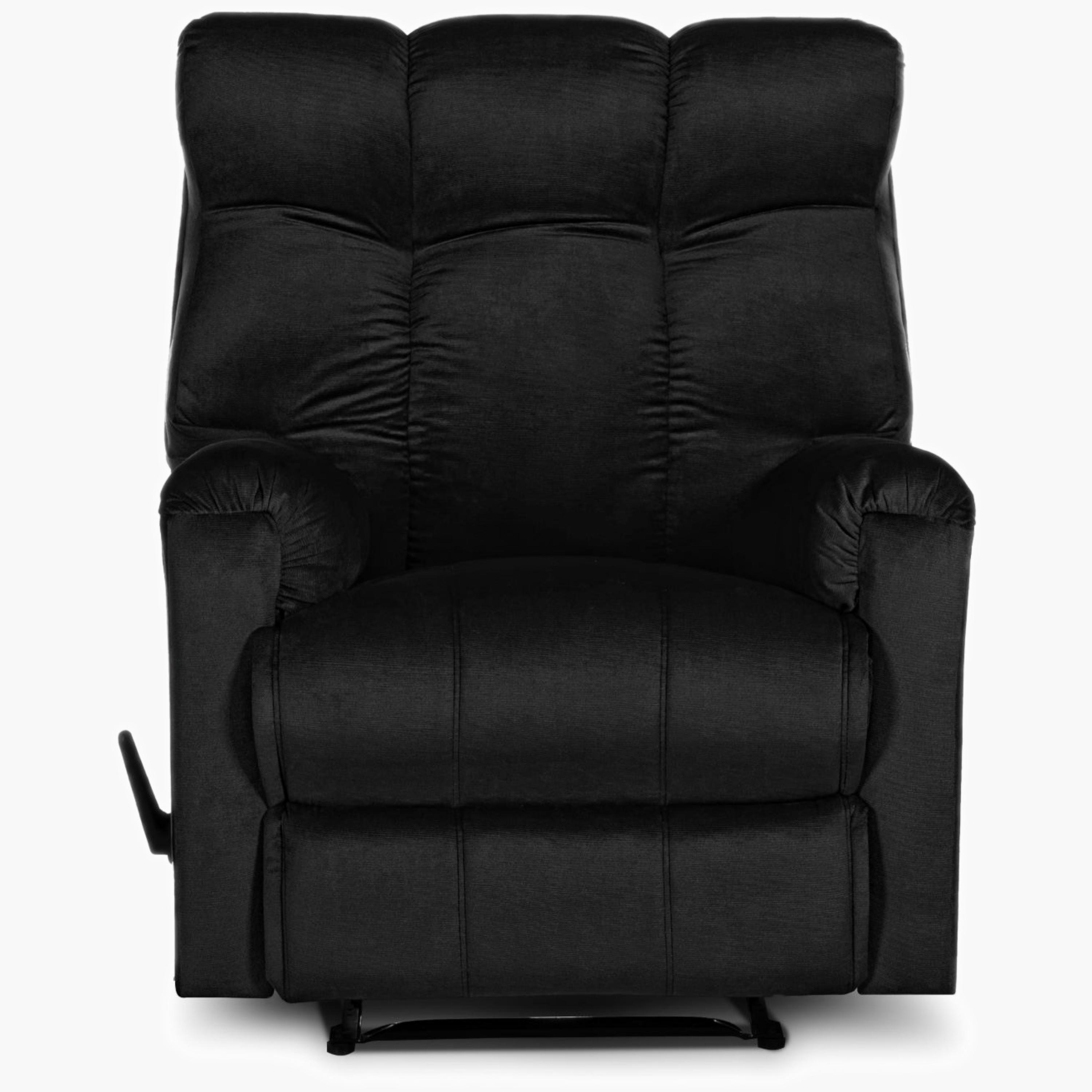 Velvet Manual Recliner Chair-furniture-sofaandseating-recliners-image-5