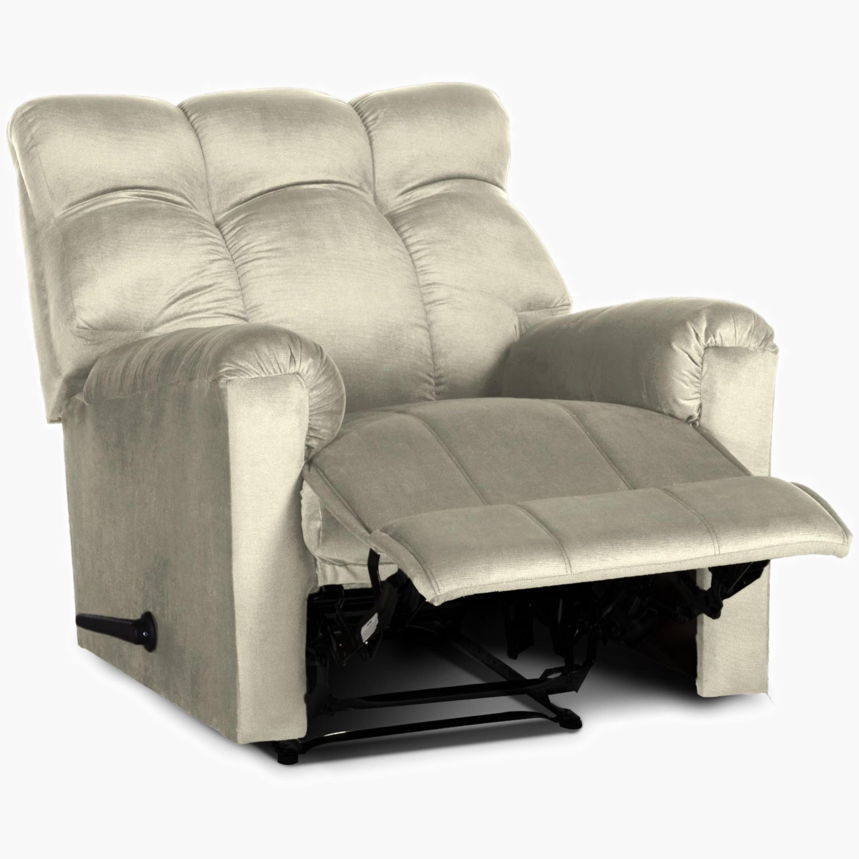 Velvet Recliner Chair with Footrest-furniture-sofaandseating-recliners-image-4