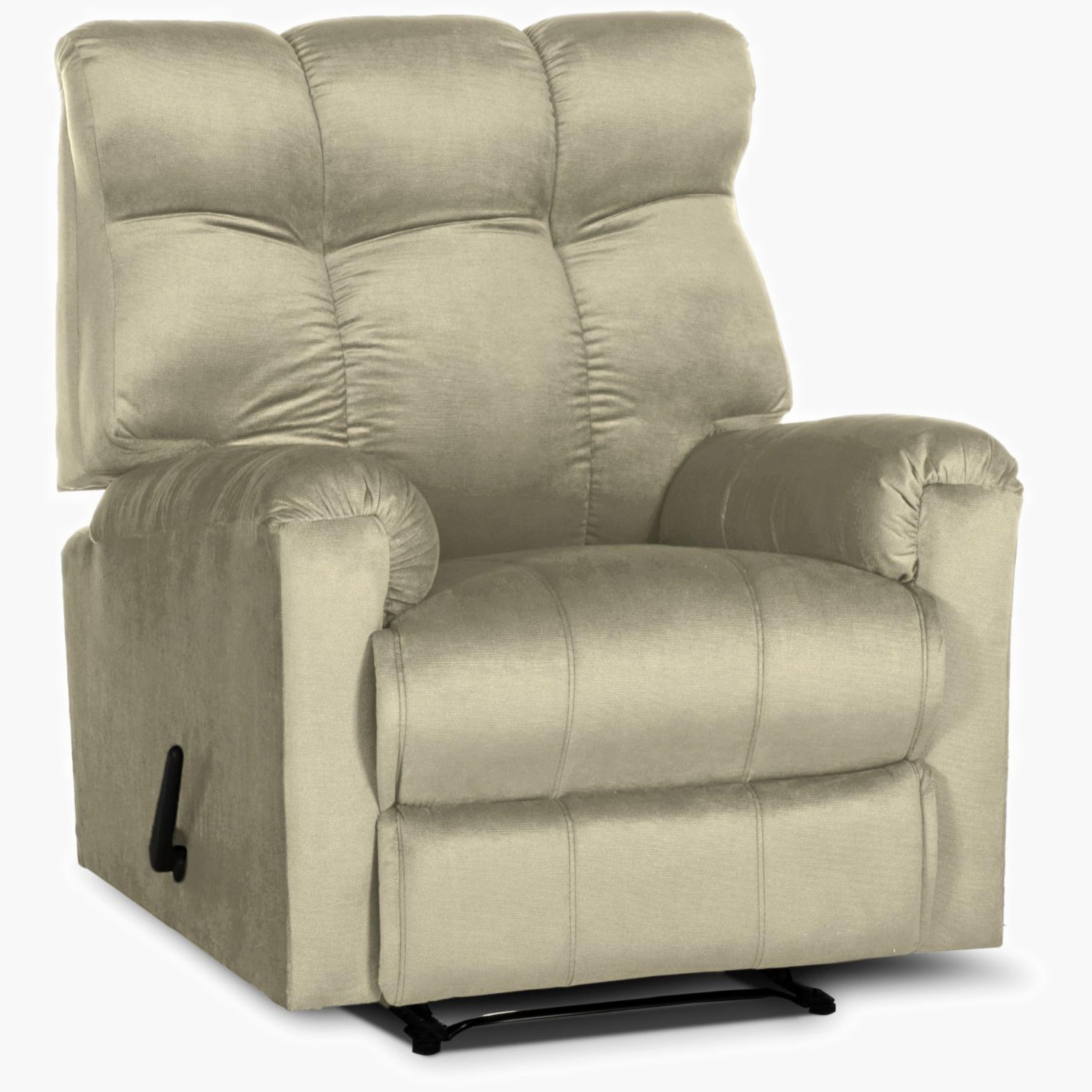 Velvet Recliner Chair with Footrest-furniture-sofaandseating-recliners-image-2
